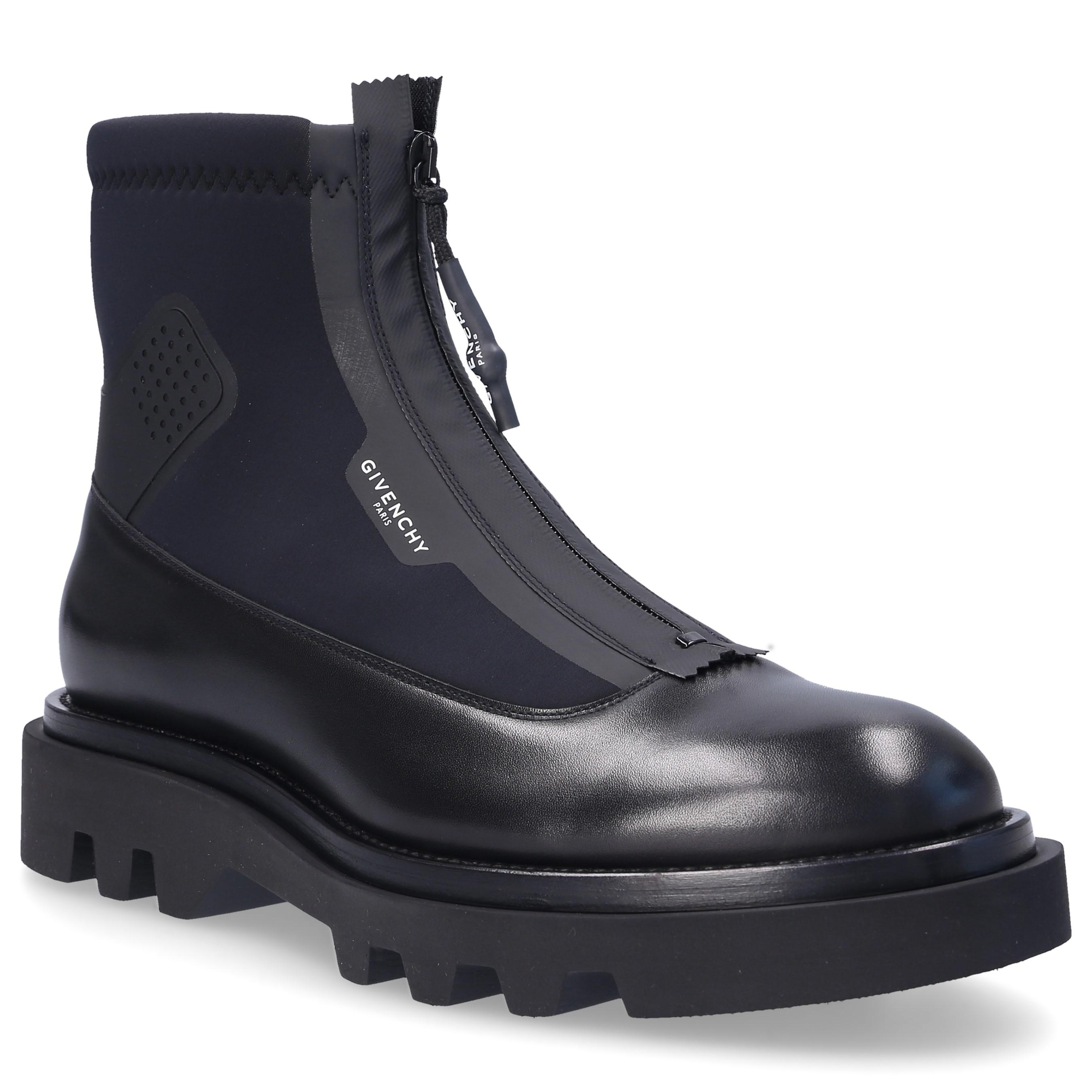 Givenchy Leather Ankle Boots Combat Boot in Black for Men - Lyst