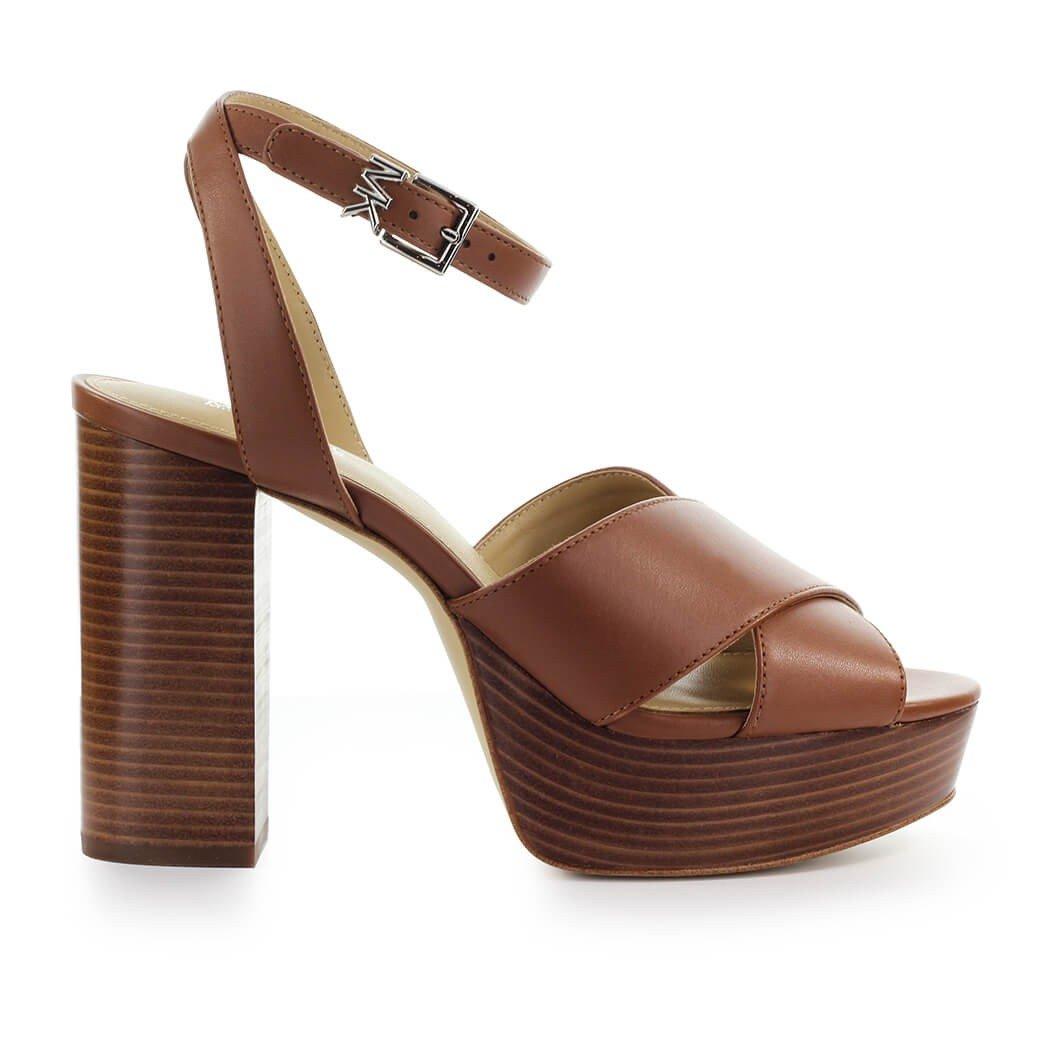 Michael Kors Platform Sandals Odette in Brown | Lyst Canada