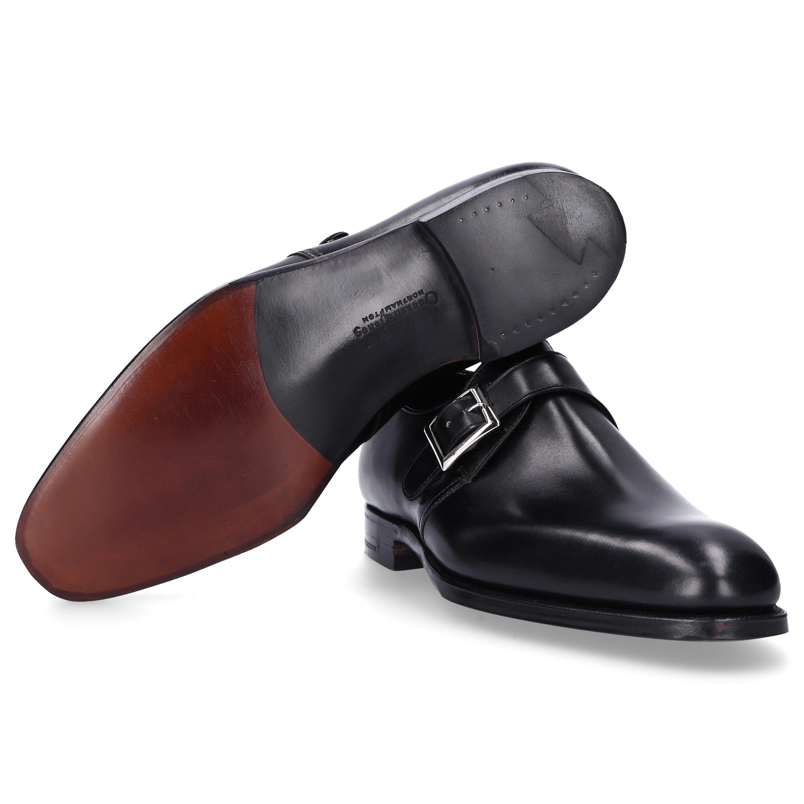 Crockett & Jones Monk Shoes Savile Calfskin Black for Men | Lyst