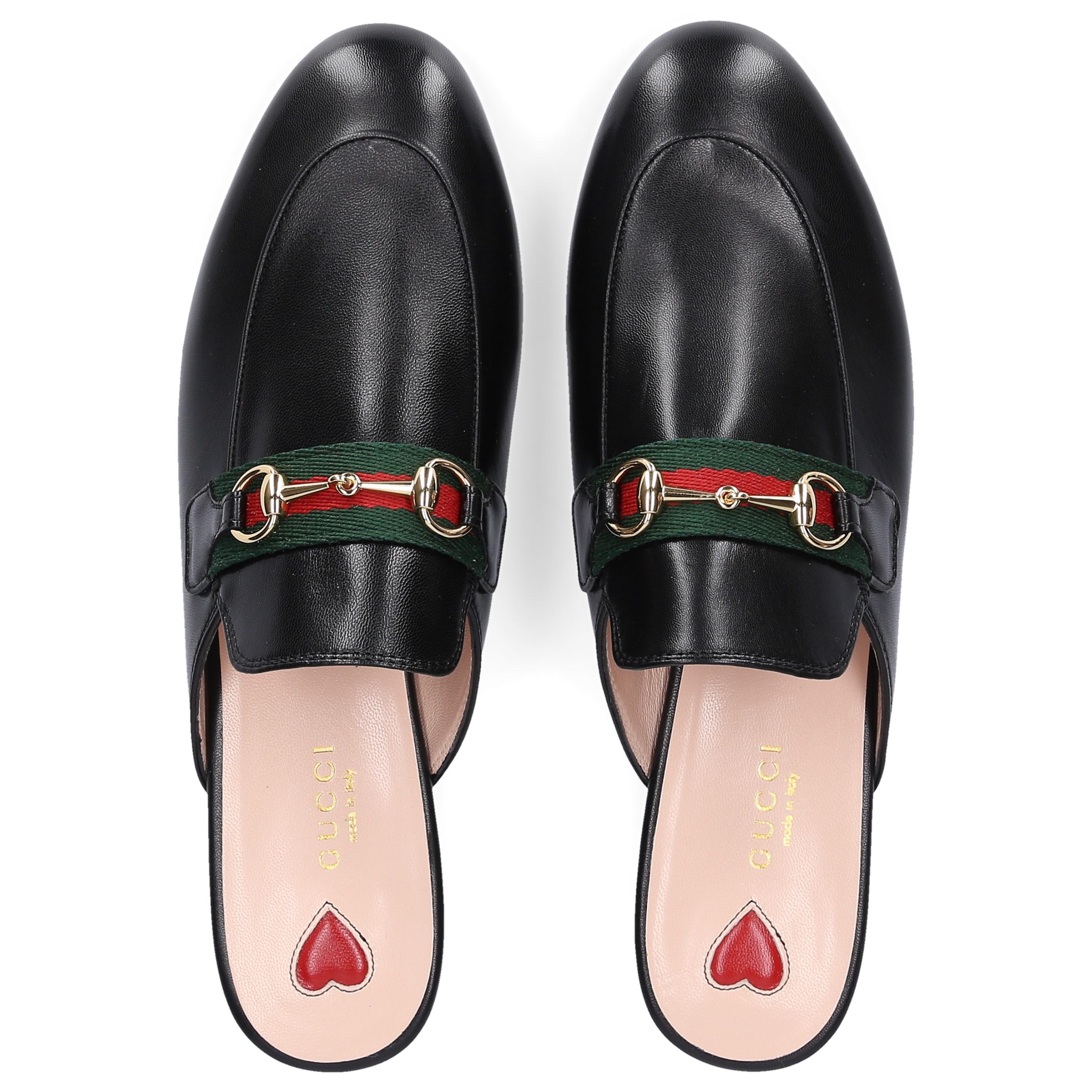 black gucci slip on shoes