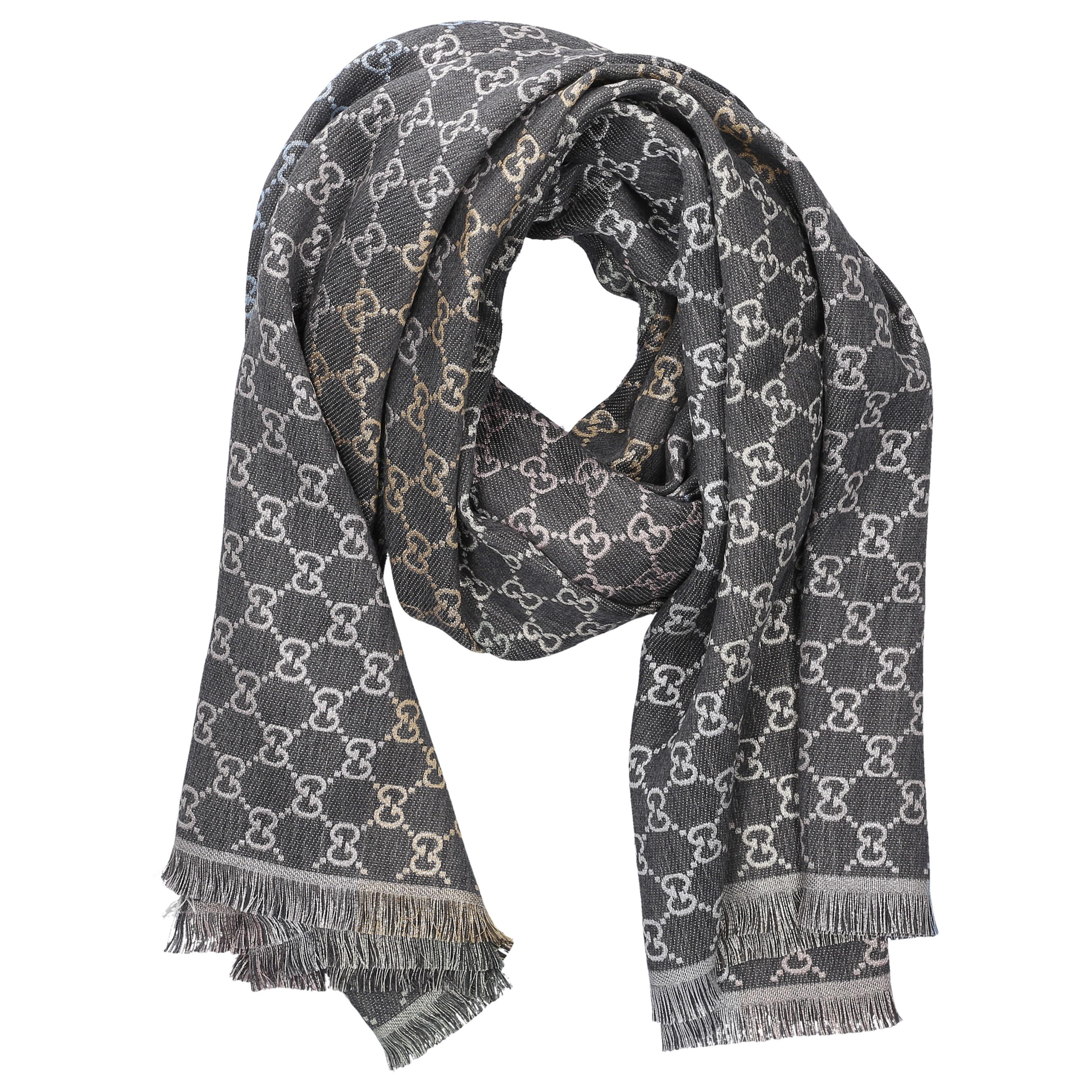 gucci black scarf womens