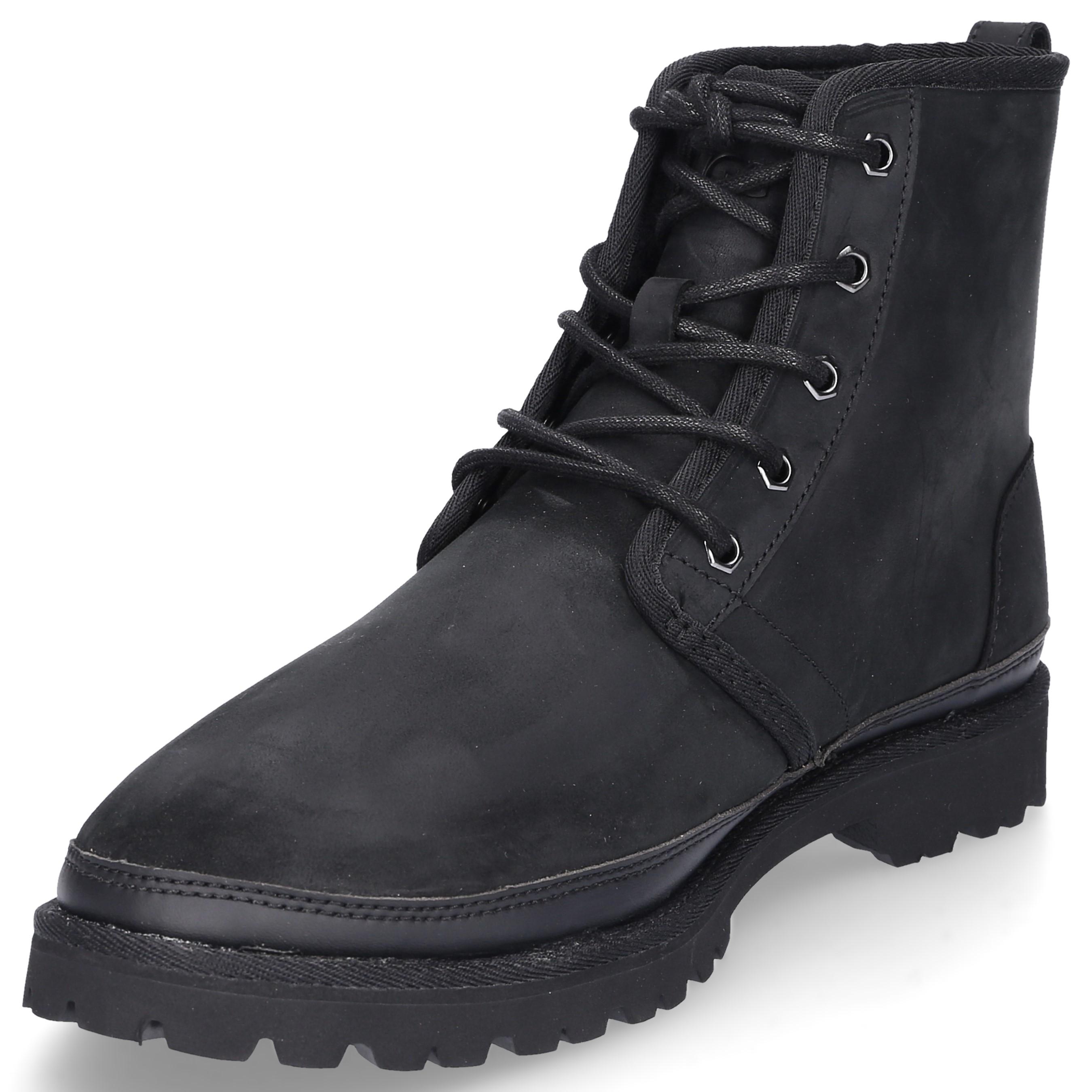 UGG Leather Ankle Boots Harkland in Black for Men Lyst