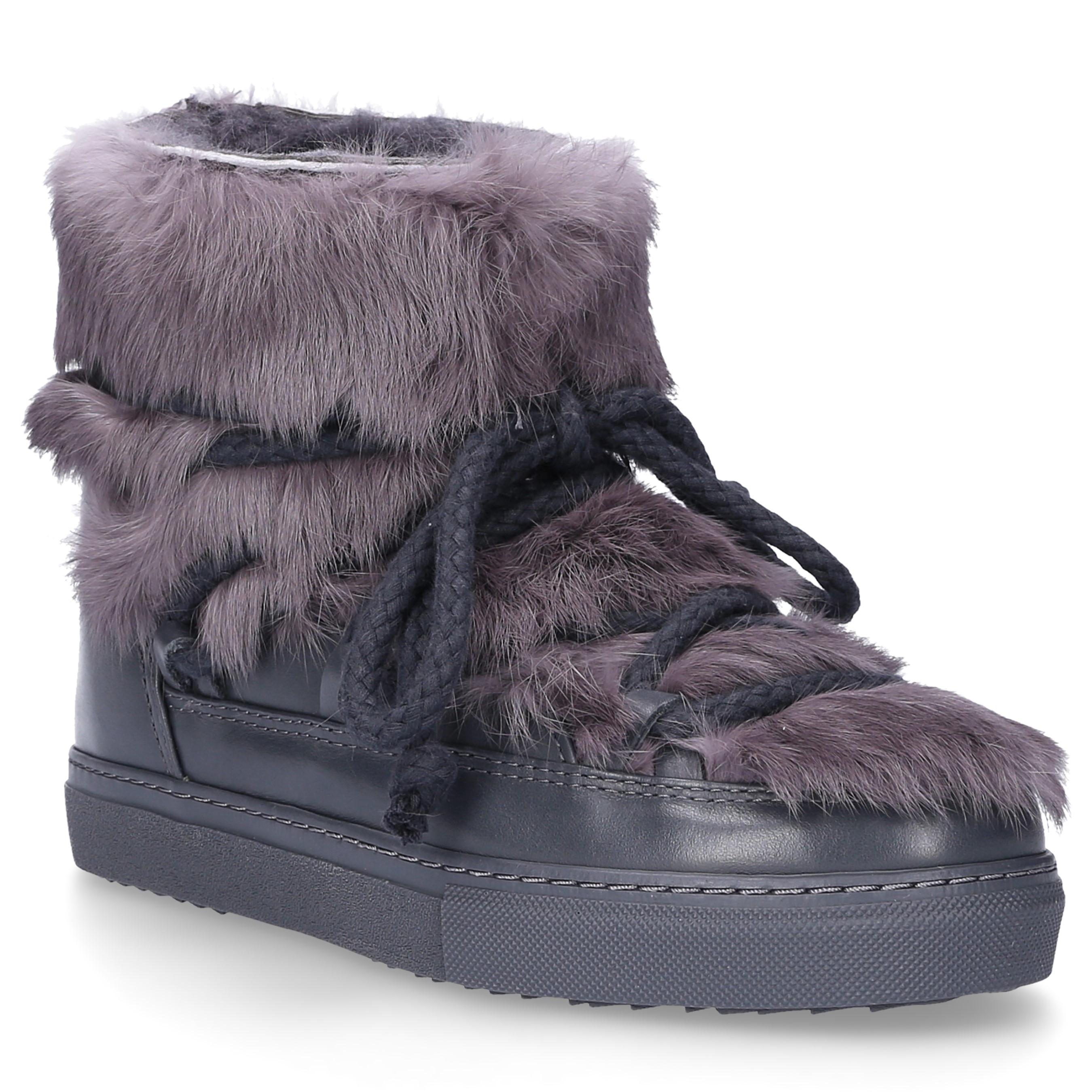 Inuikii Ankle Boots Sneaker Rabbit Rabbit Fur Fur Upper Grey in Gray - Lyst