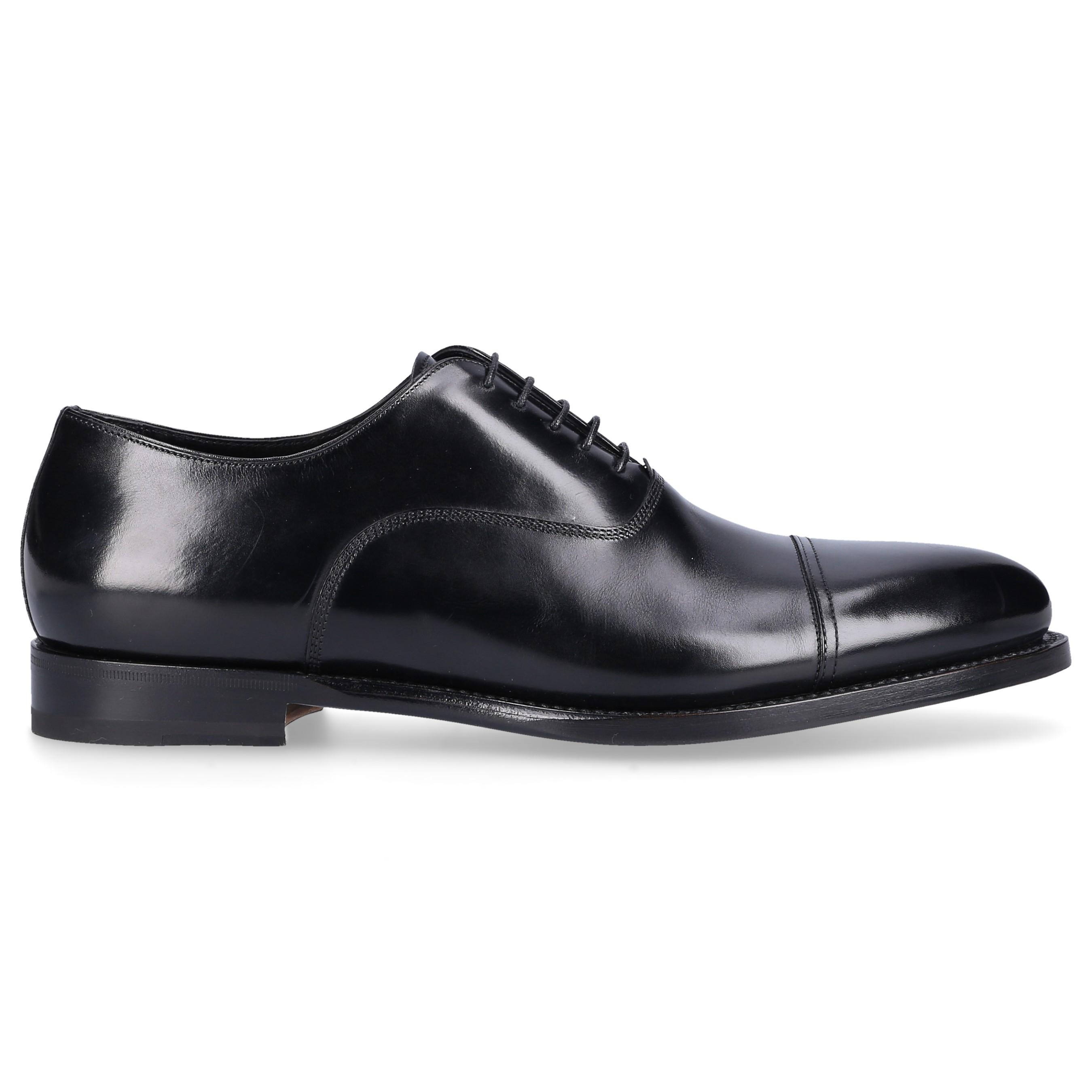 Santoni Leather Business Shoes Oxford in Black for Men - Lyst