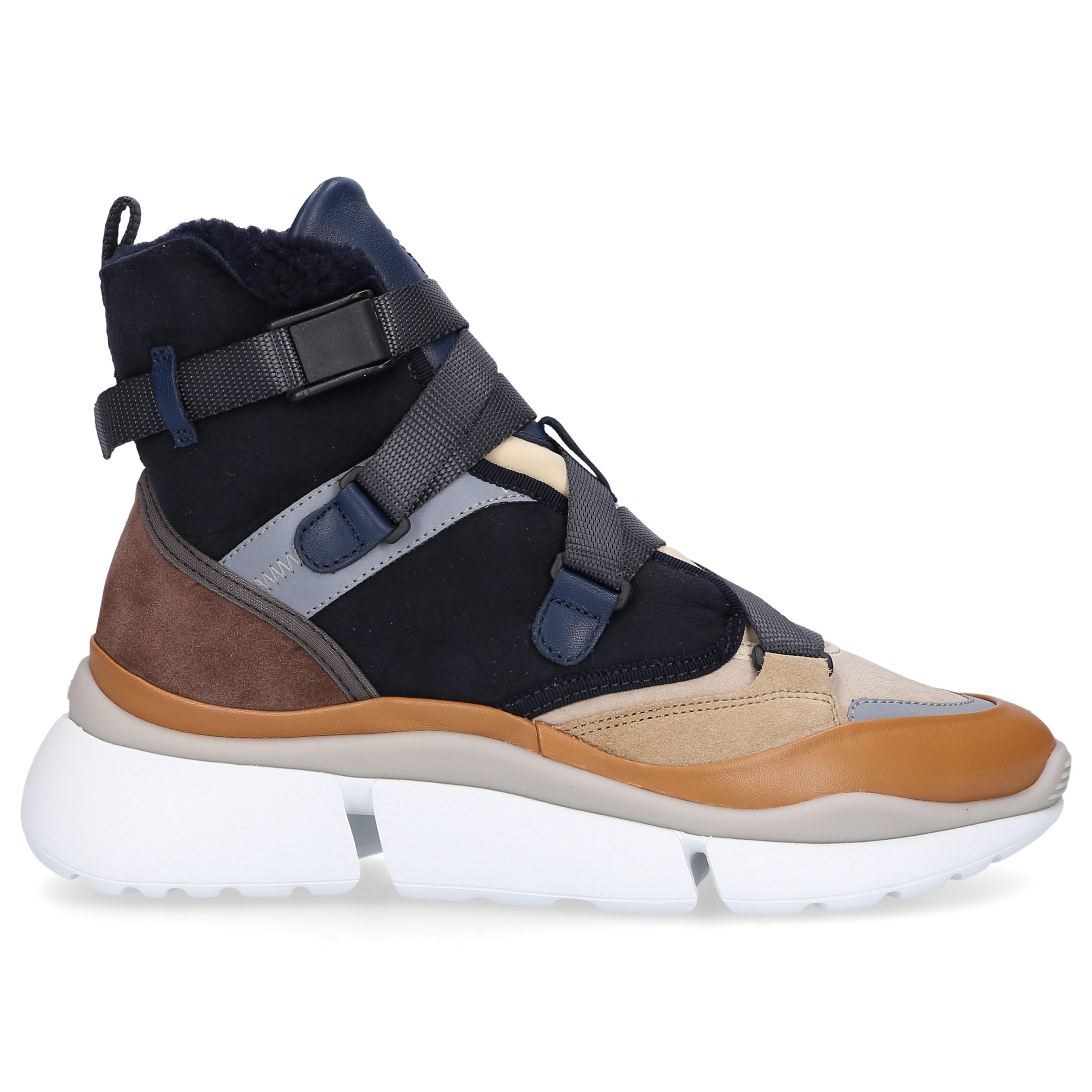 chloe lace high top sneakers