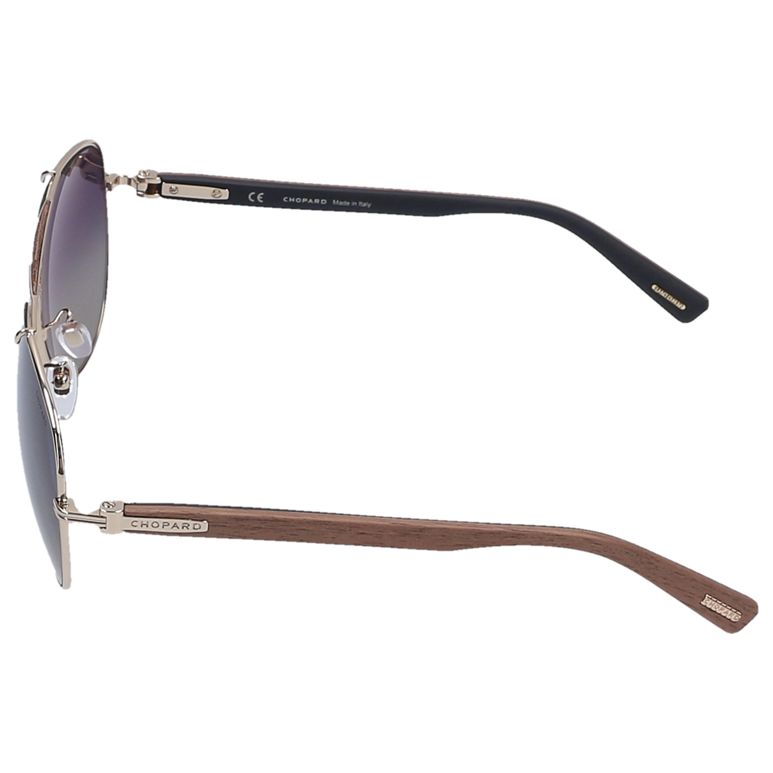 Chopard Sunglasses Aviator Schc89 300p Wood Brown Gold for Men | Lyst