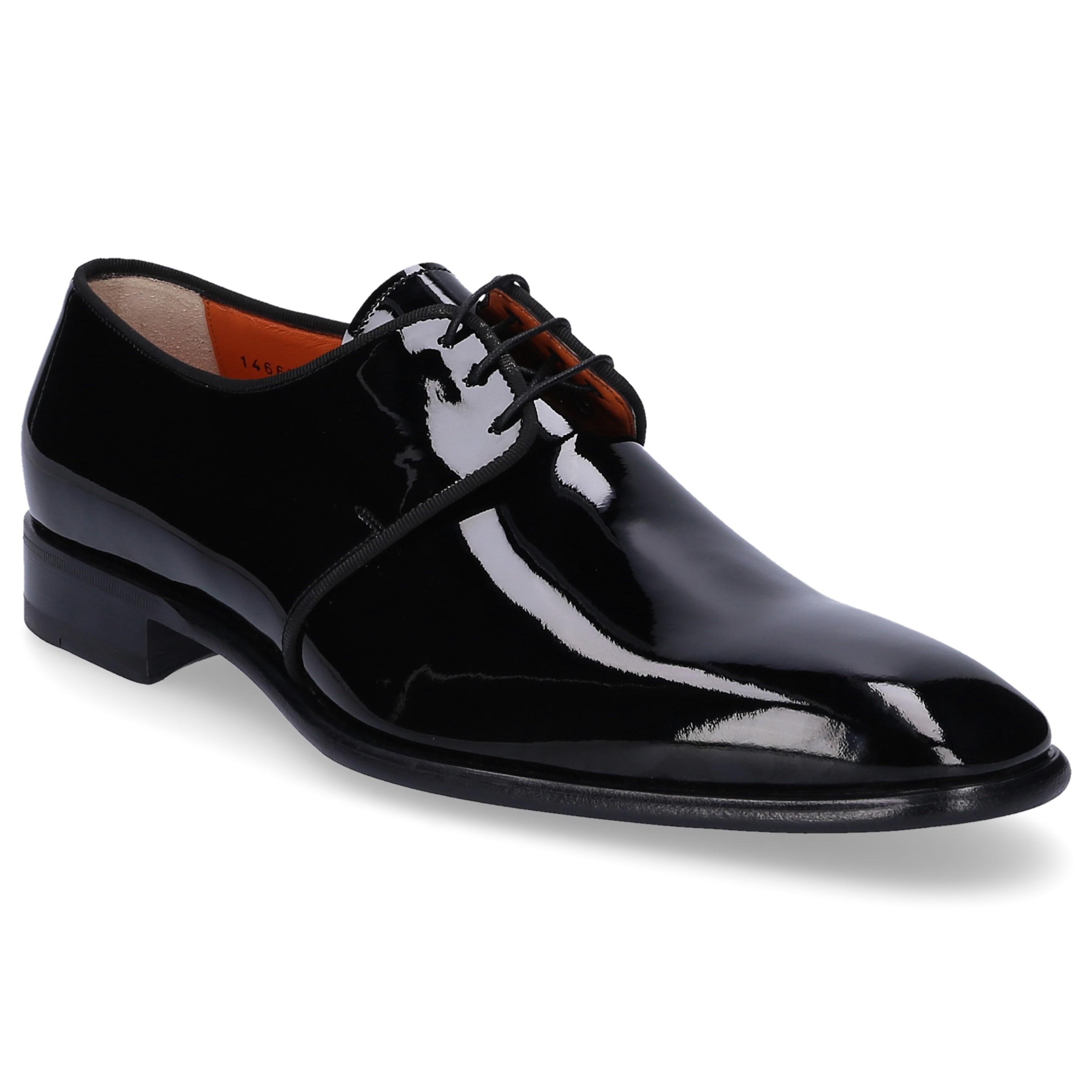 Santoni Leather Business Shoes Derby 14667 in Black for Men Lyst