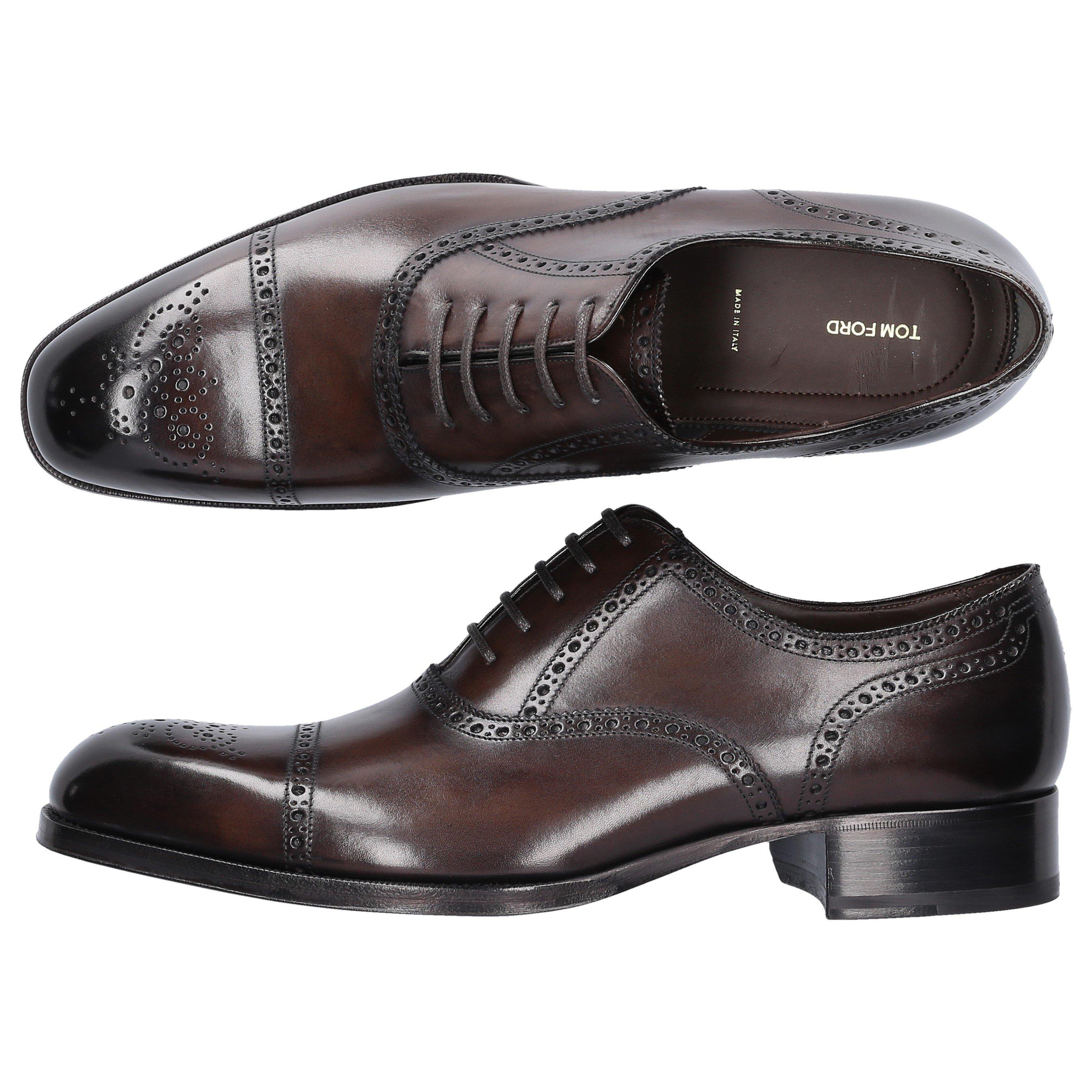 Tom Ford Leather Business Shoes Oxford Edgar in Brown for Men | Lyst