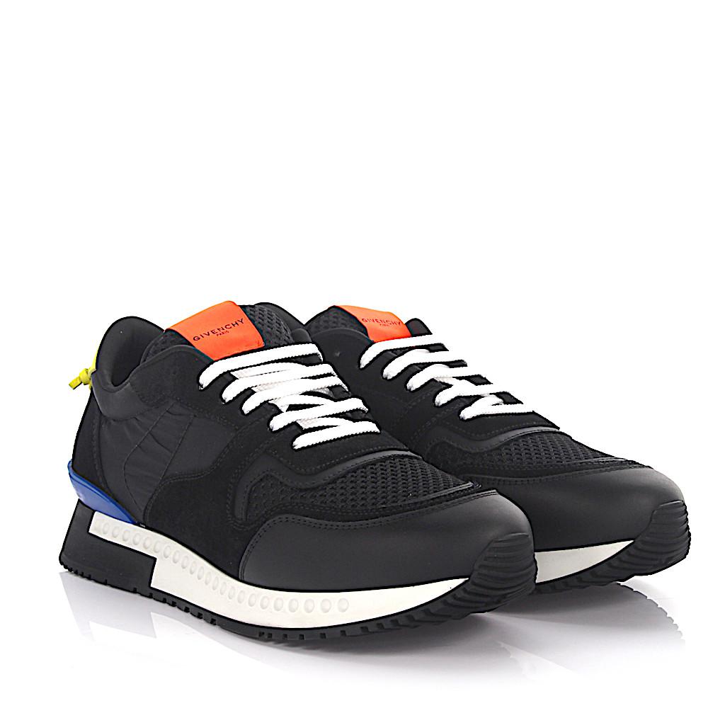 Givenchy Sneaker Runner Active Leather Suede Nylon Black for Men | Lyst
