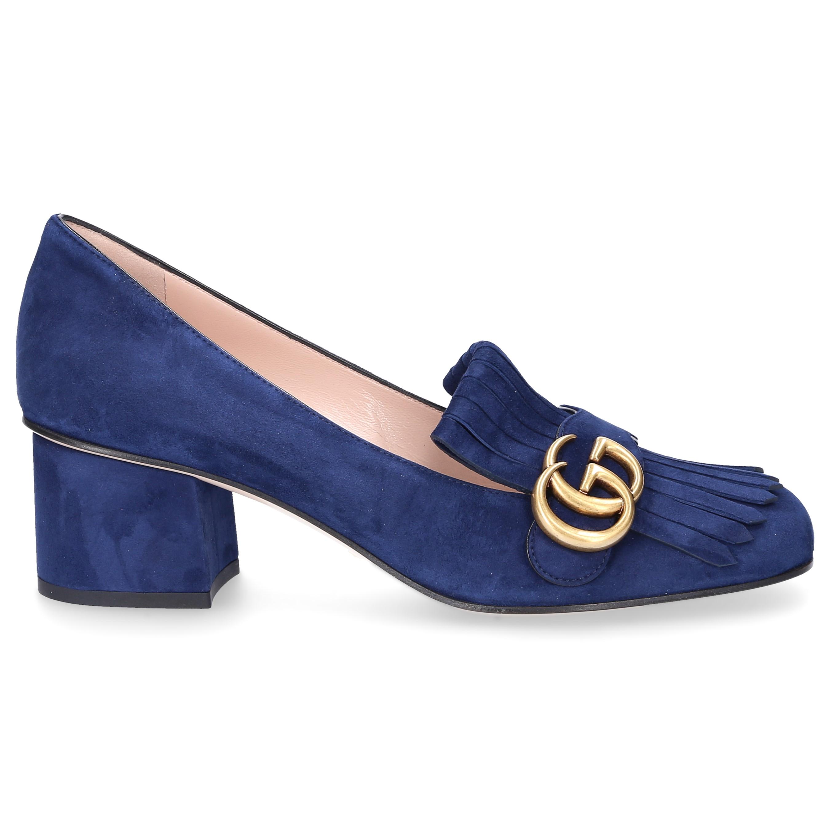 gucci blue pumps