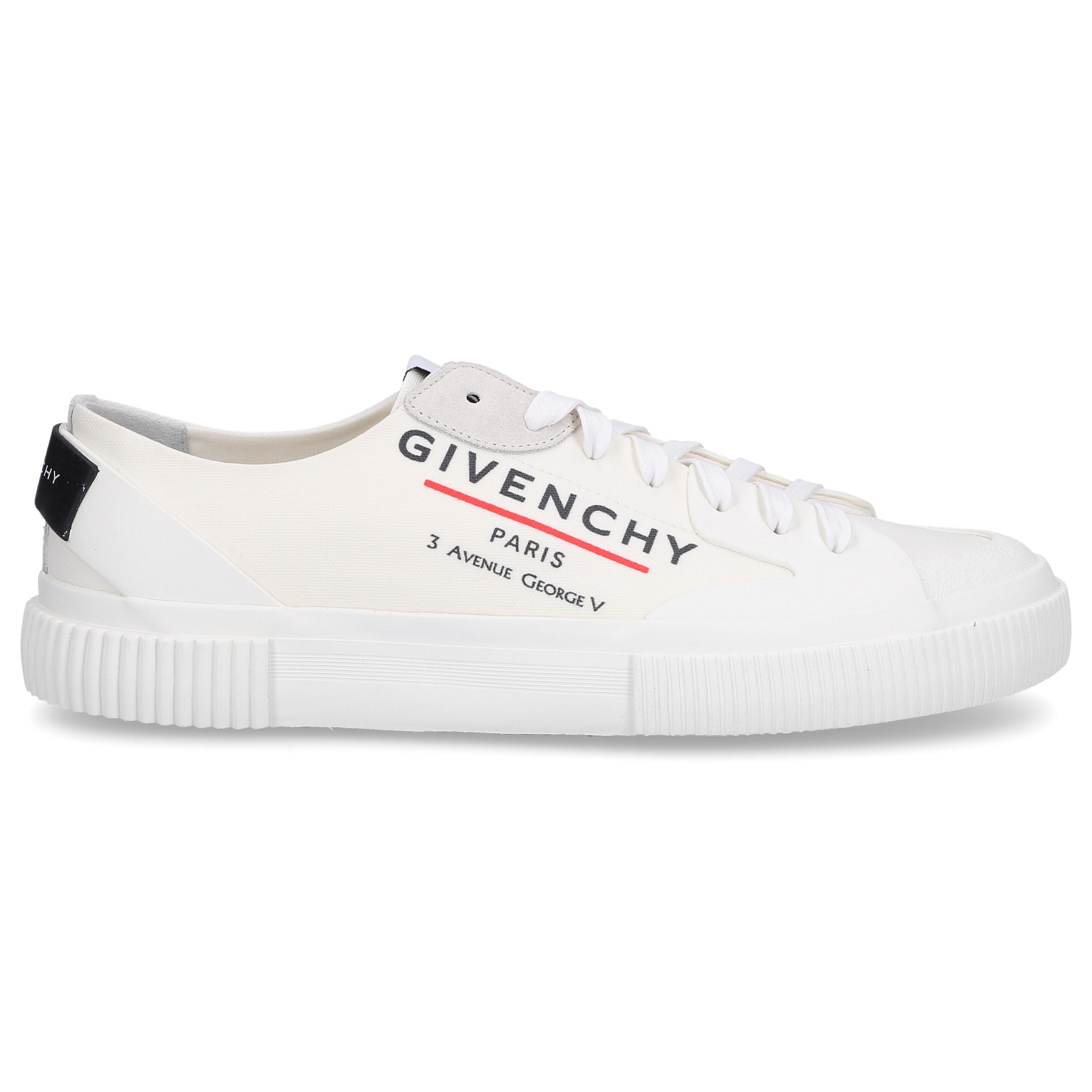 Givenchy Tennis Light Logo-print Canvas Low-top Sneakers in White for ...