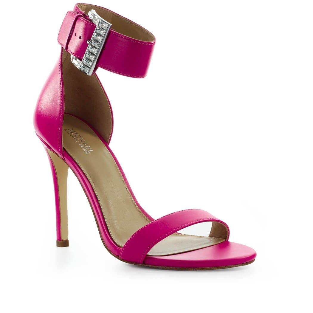 Michael Kors Leather Sandals Giselle in Berry (Pink) - Save 15% | Lyst
