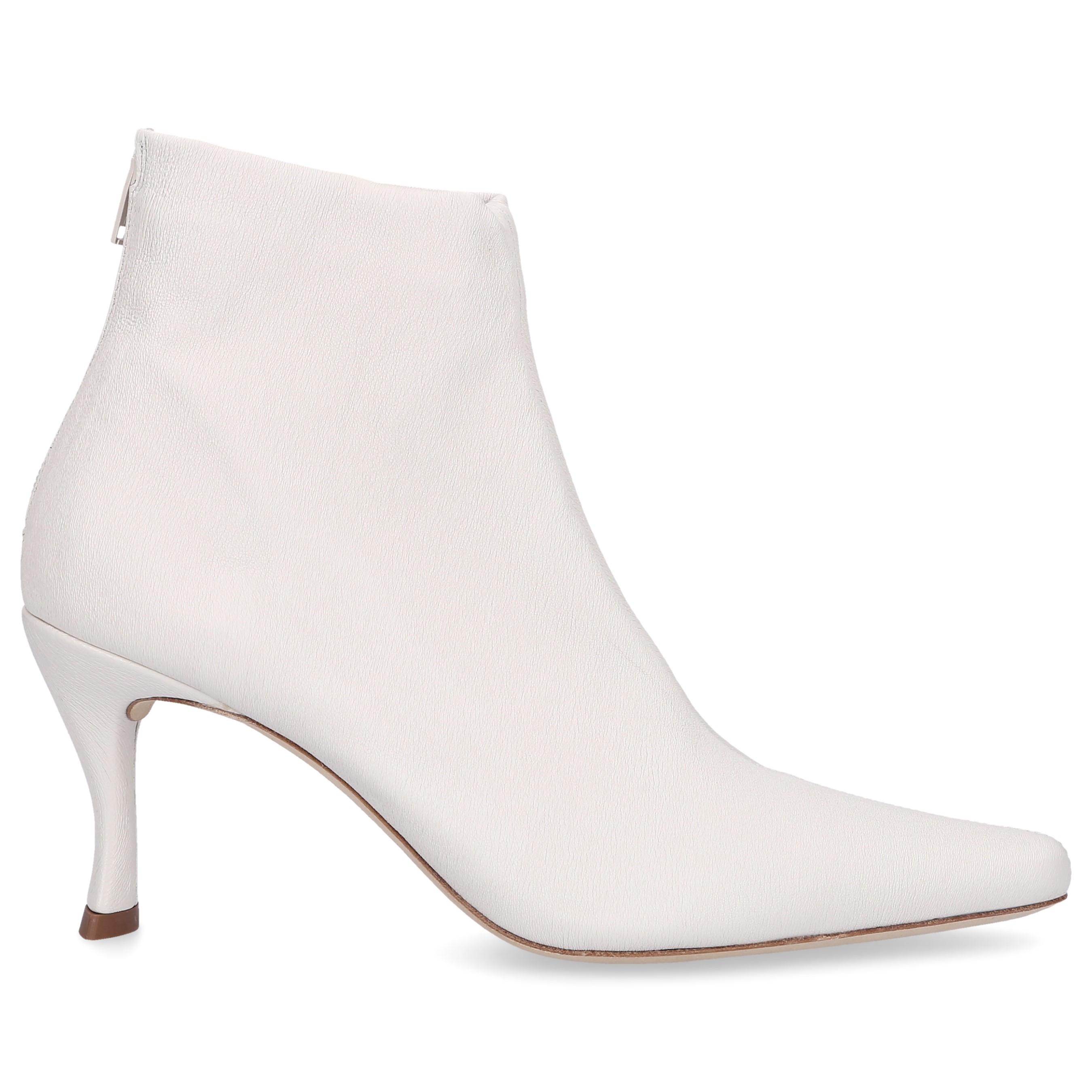 BY FAR Suede Ankle Boots White Stevie - Lyst