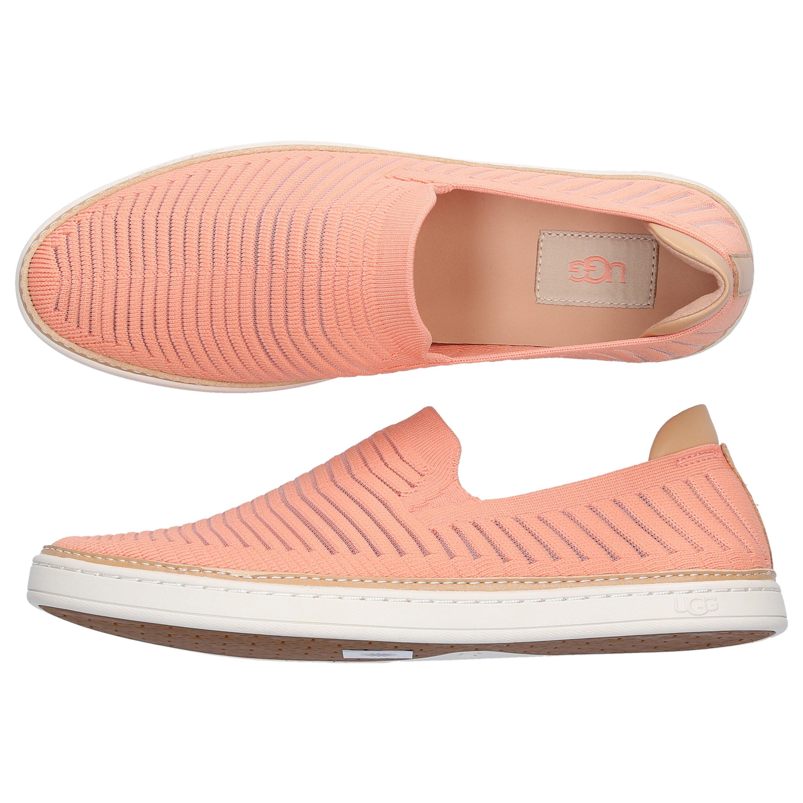 UGG Sammy Chevron Sneaker Leather in Pink | Lyst