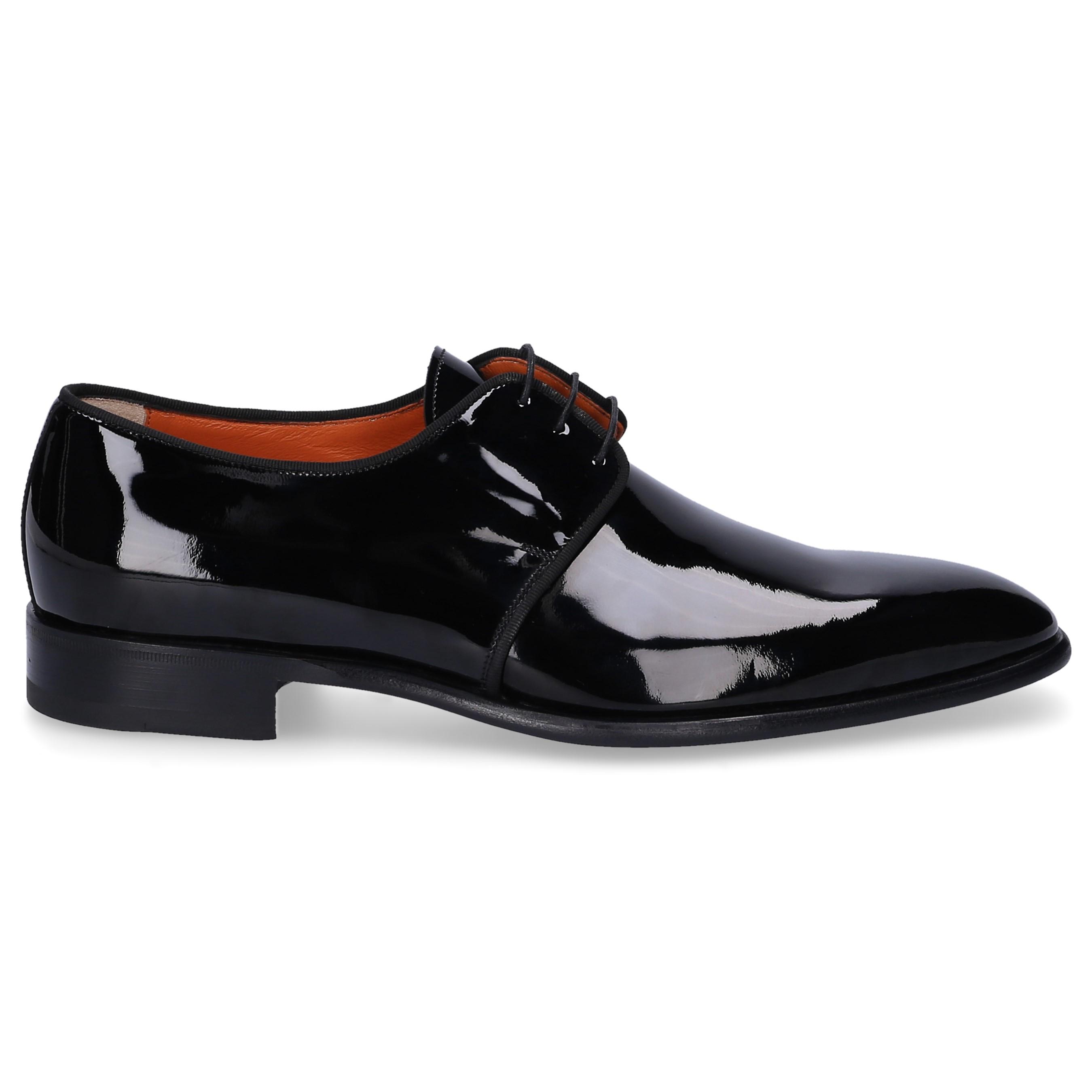 Santoni Leather Business Shoes Derby 14667 in Black for Men - Lyst