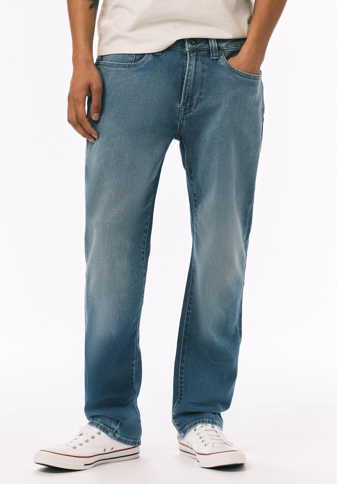 Buffalo David Bitton Jeans da Uomo Ben Relaxed Tapered Denim, Risciacquare Indaco, 29W x 32L