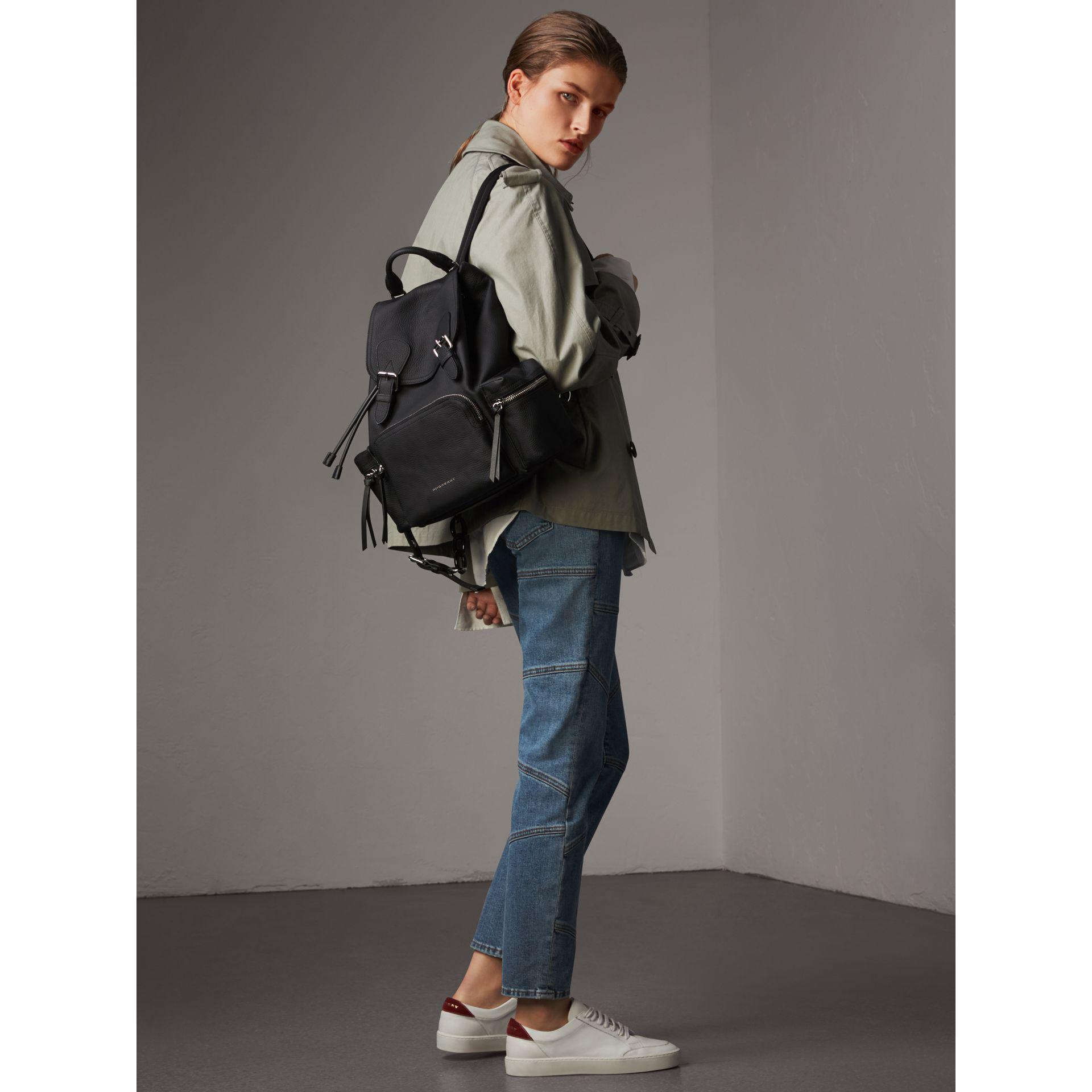 Burberry Leather The Medium Rucksack In Deerskin With Resin Chain Black |  Lyst
