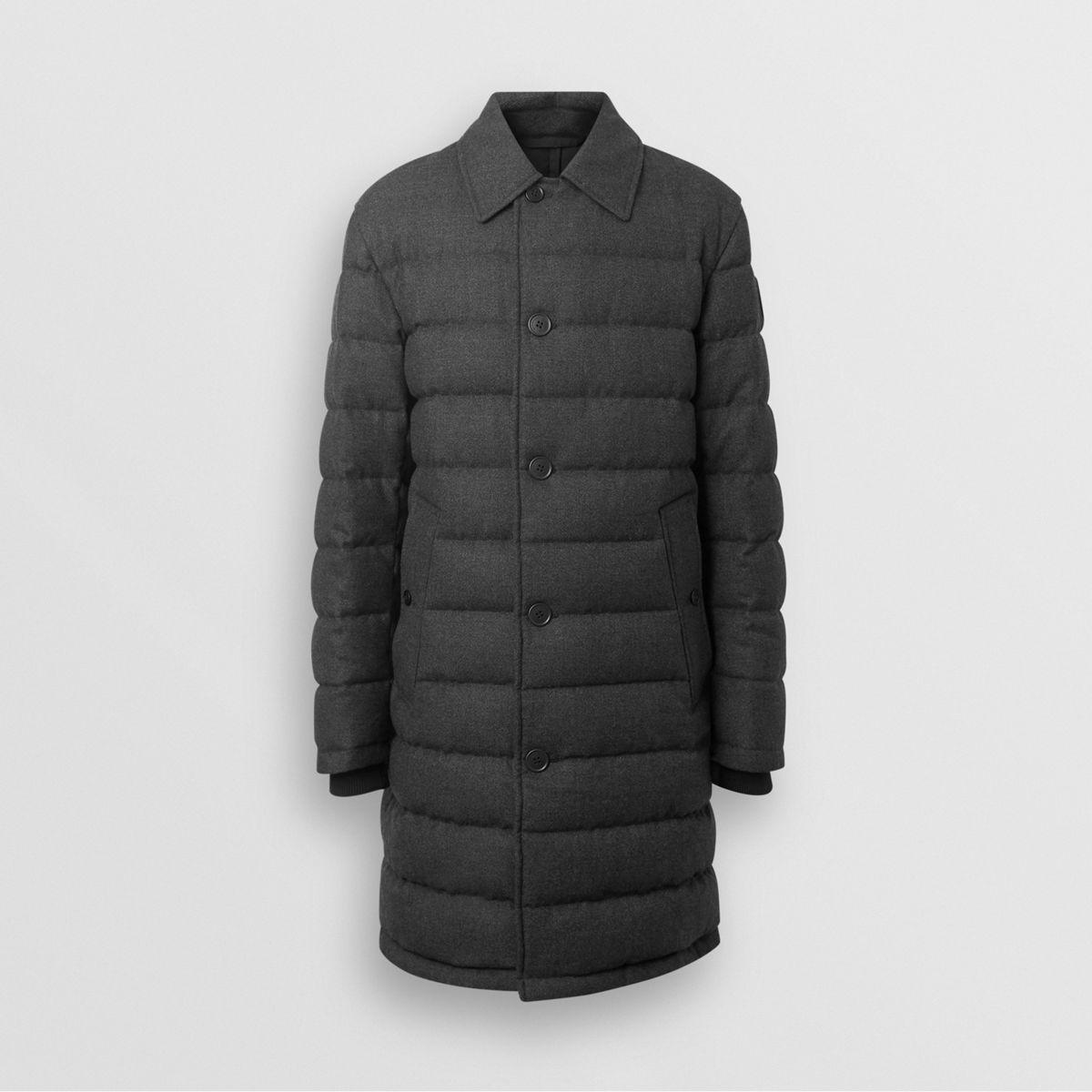 down filled wool coat