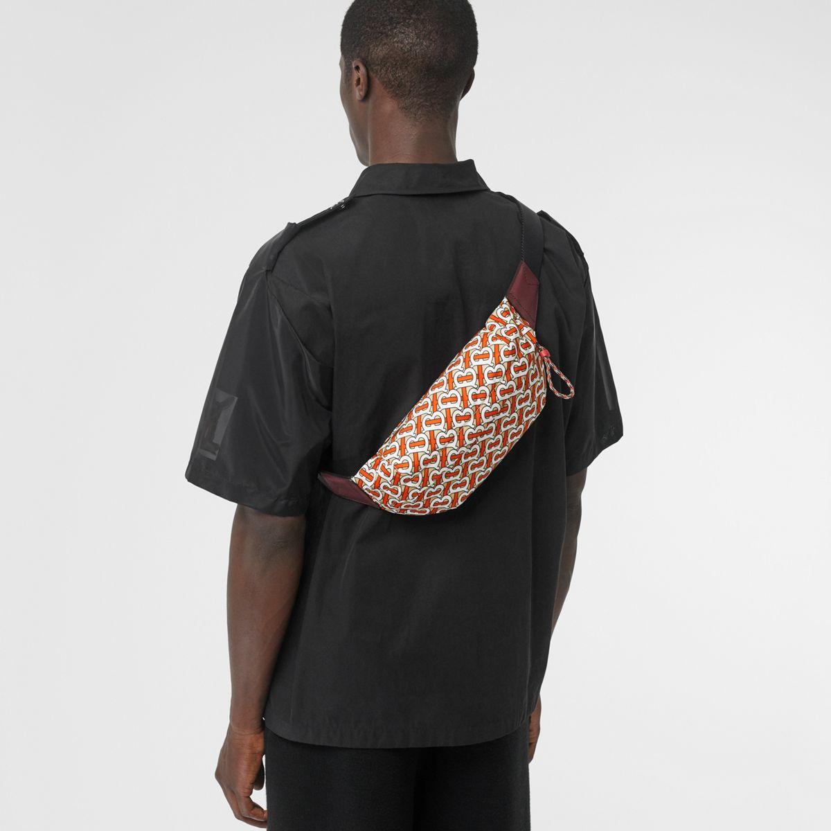 burberry medium monogram print bum bag