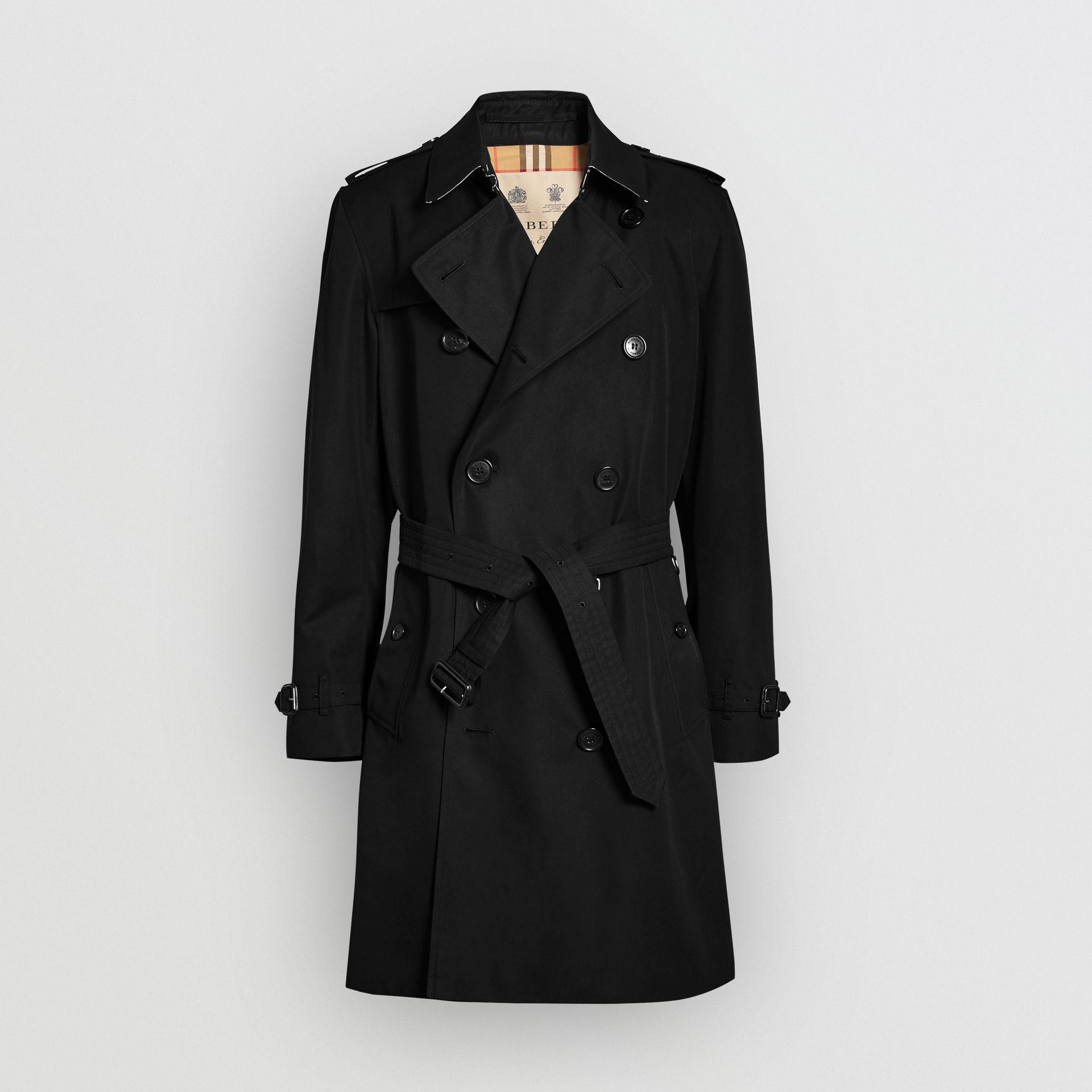 Burberry The Kensington Heritage Trench Coat in Black for Men - Lyst