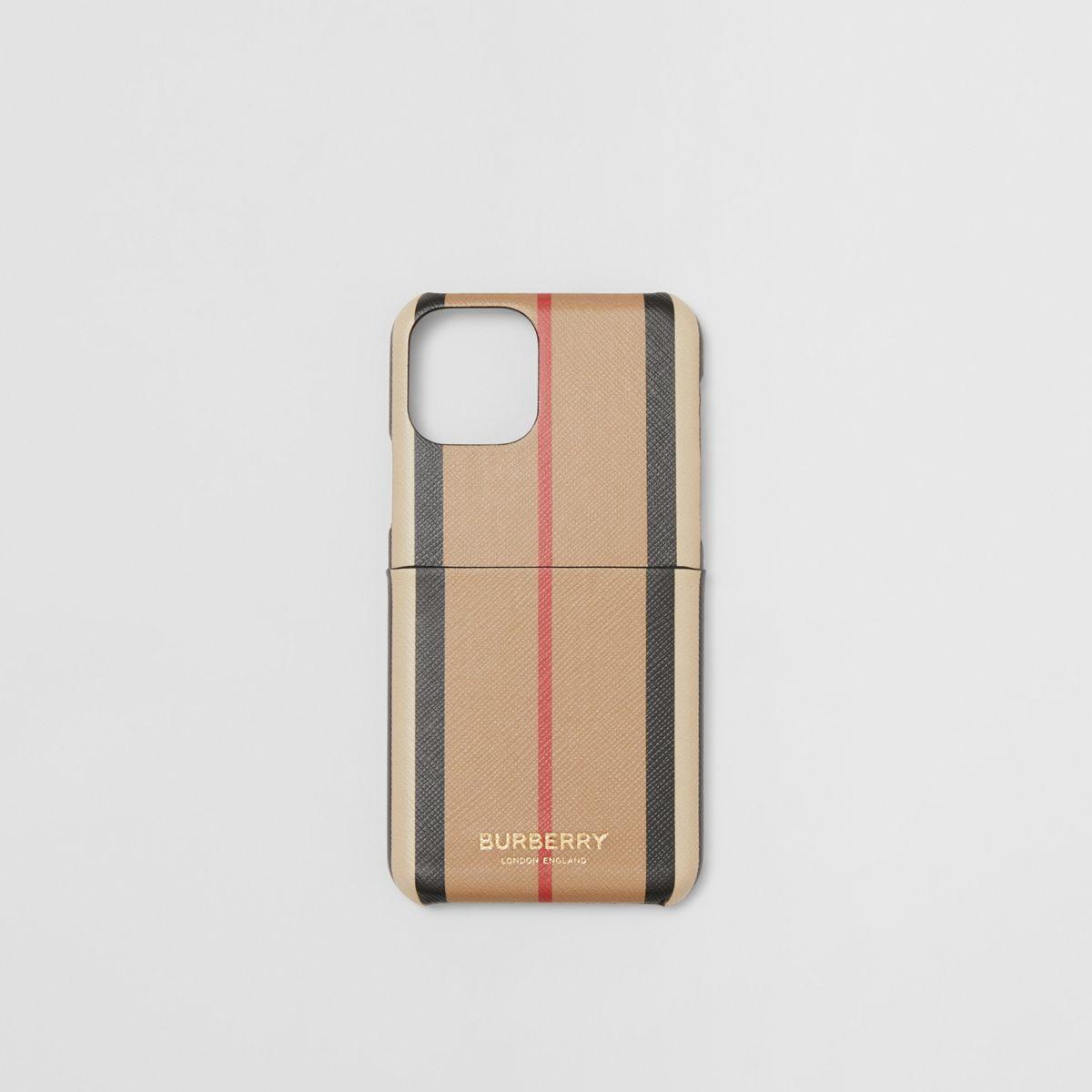 Burberry IPhone 11 Pro-Etui aus Eco-Canvas im Streifendesign in Natur |  Lyst DE