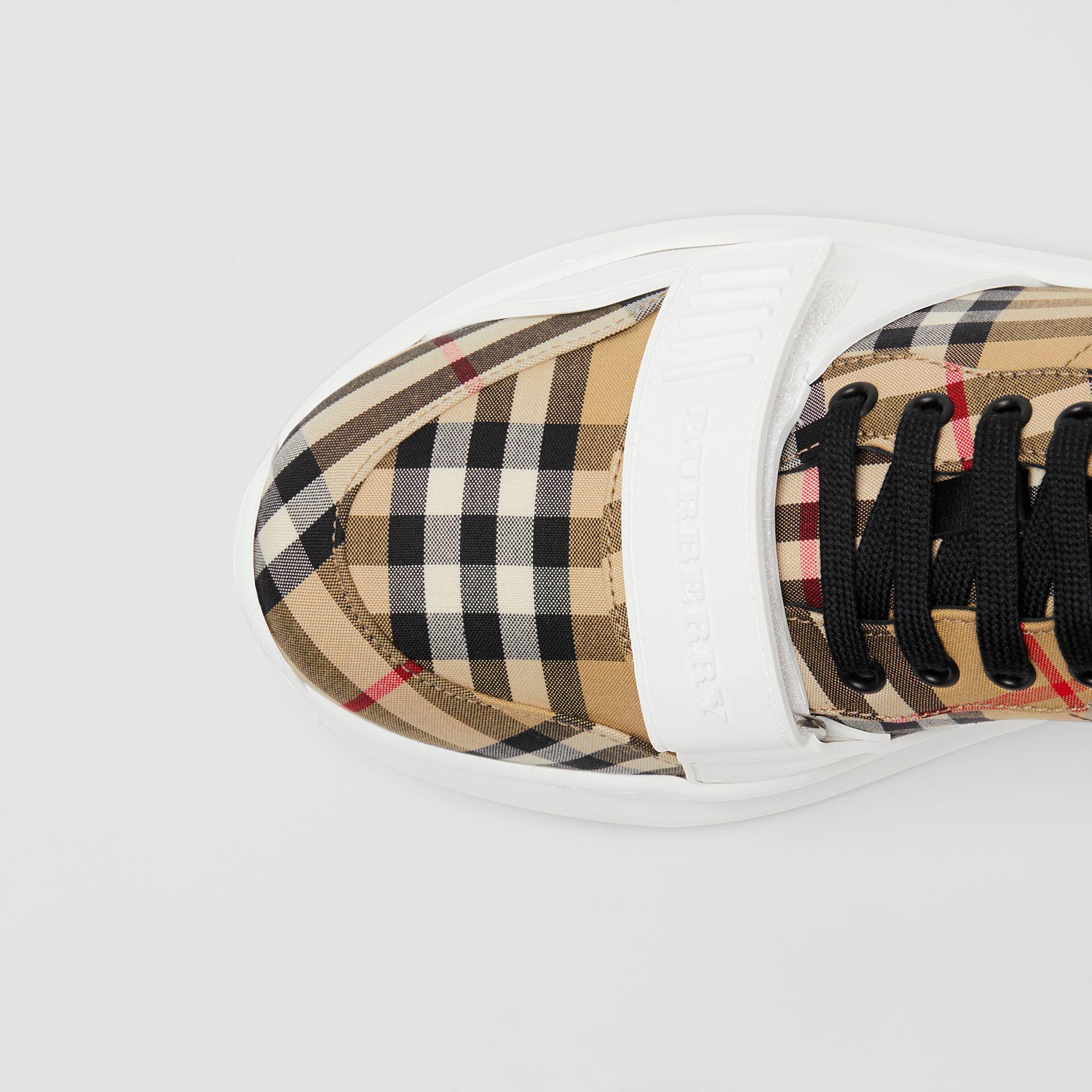 Burberry Vintage Check Cotton Sneakers for Men | Lyst