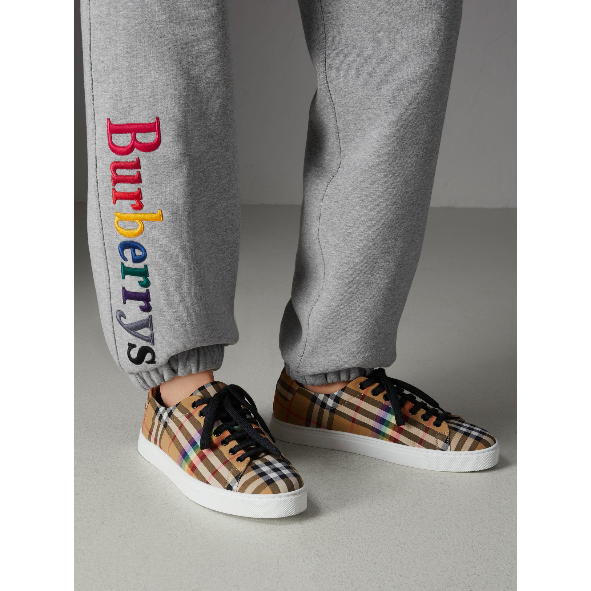 burberry rainbow vintage check sneakers