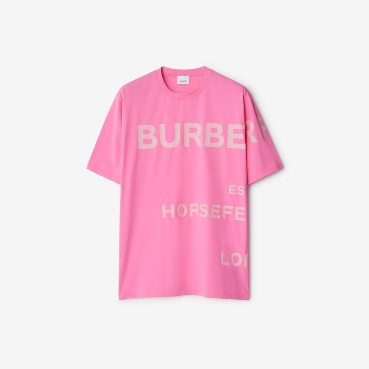 Burberry Horseferry Cotton T shirt in Pink for Men Lyst UK