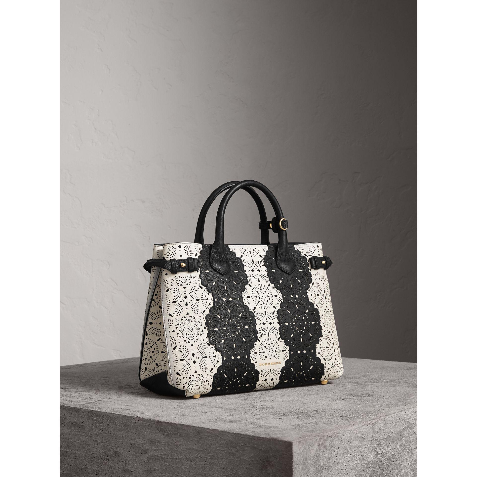 The Medium Banner Lace Leather Bag The Medium Banner Lace Leather Bag