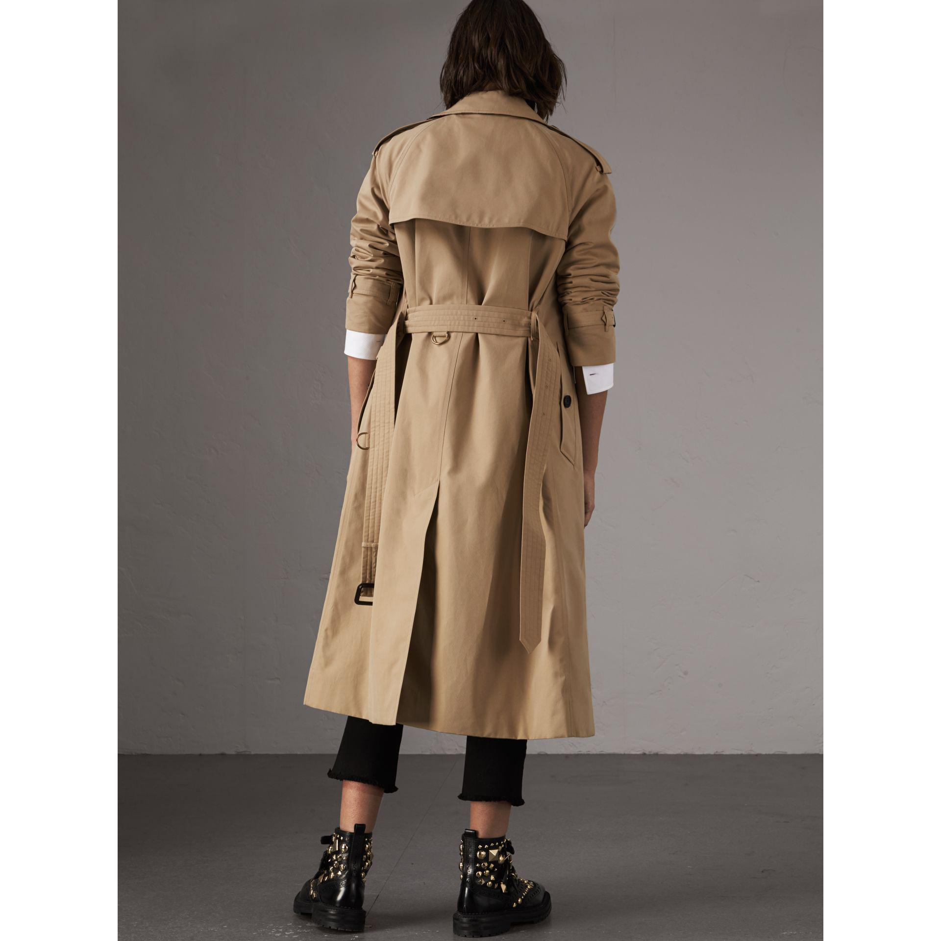 Burberry Cotton The Westminster – Extra-long Trench Coat in Honey (Natural)  - Lyst