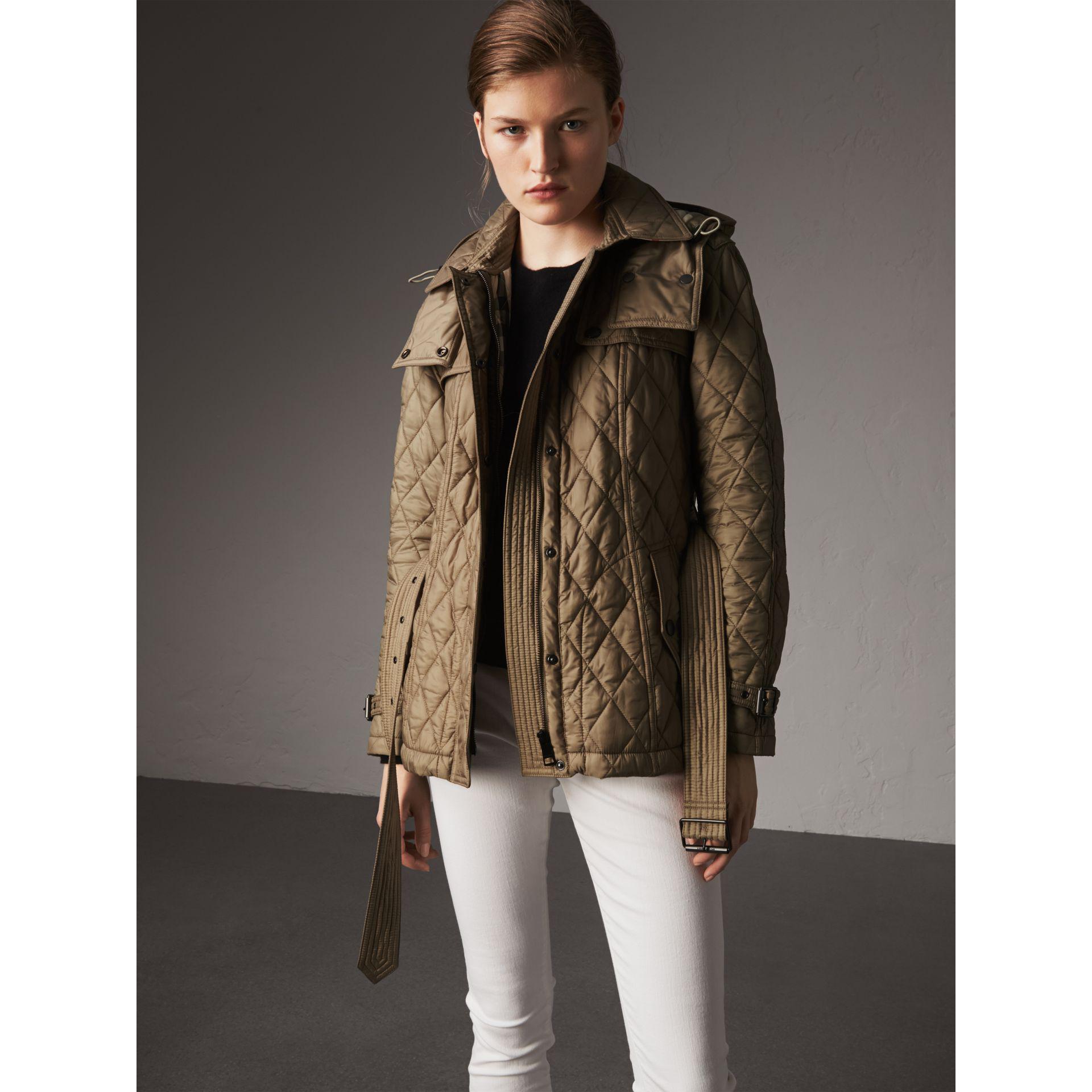 burberry quilted trench jacket with detachable hood
