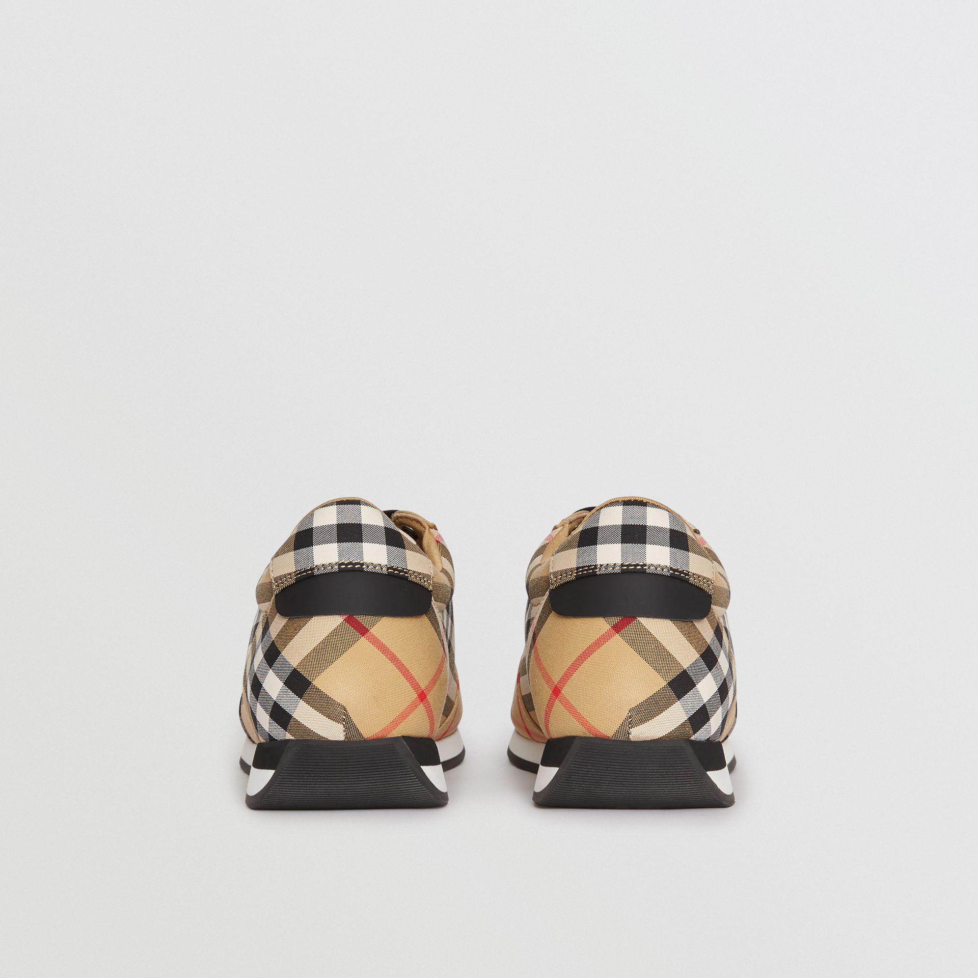 Burberry Vintage Check Cotton Sneakers | Lyst