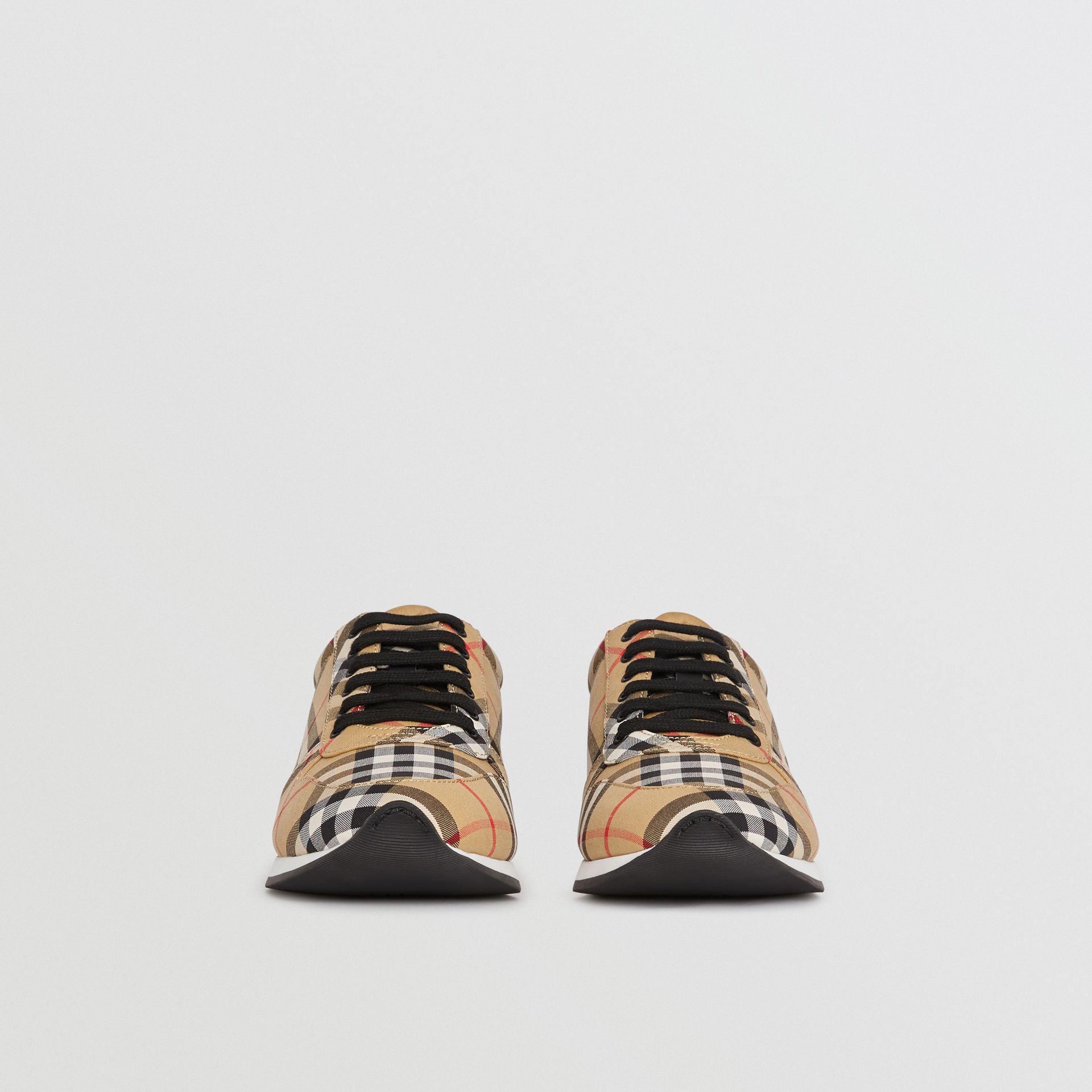 Burberry Vintage Check Cotton Sneakers - Lyst