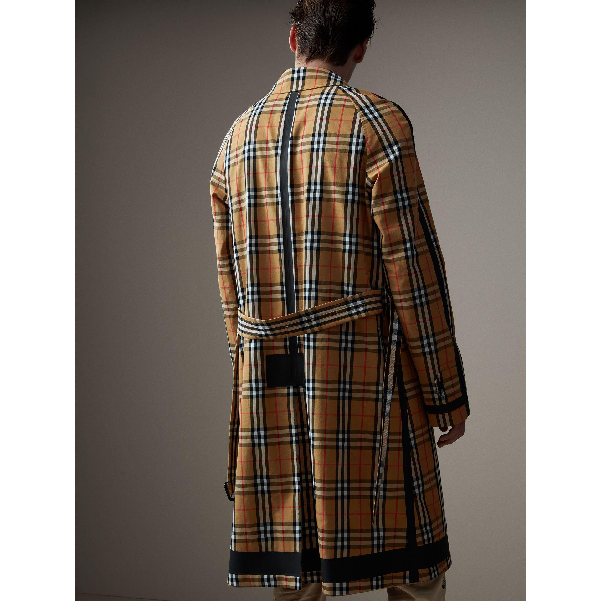 Burberry Cotton Reversible Vintage Check Gabardine Car Coat for Men - Lyst