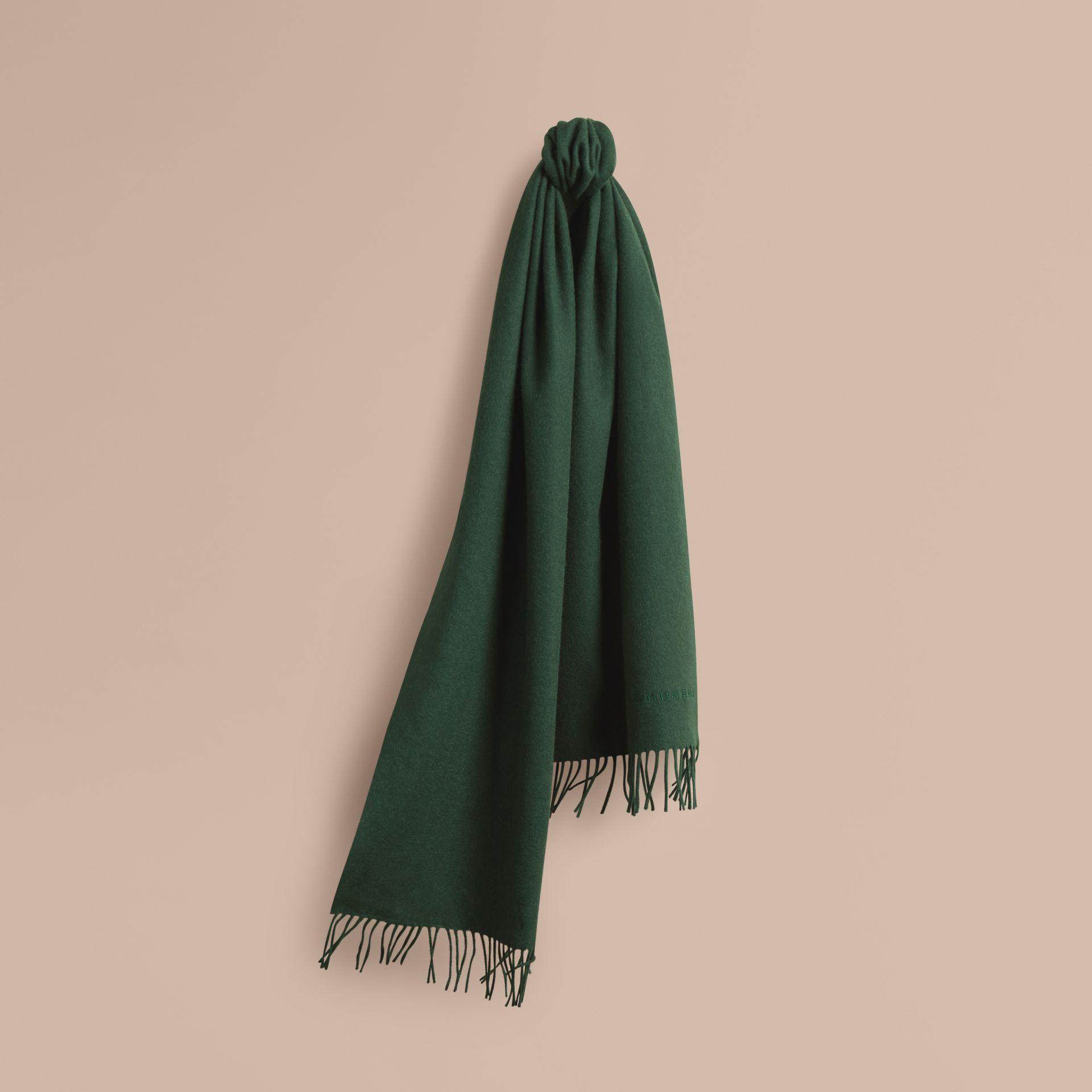 Burberry The Classic Cashmere Scarf Dark Forest Green Lyst