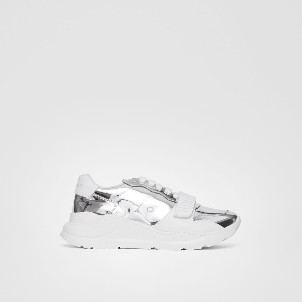 burberry silver sneakers