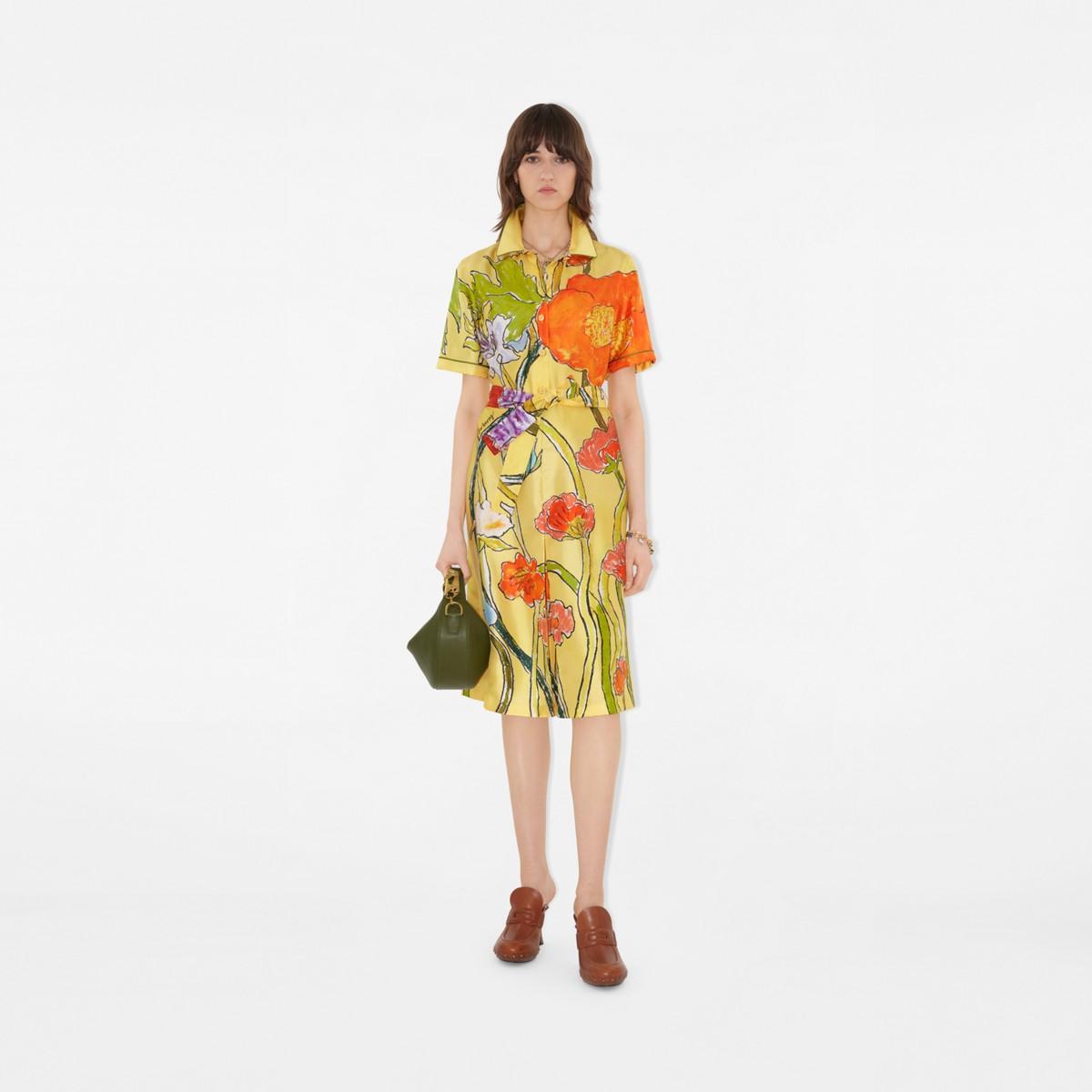 Yellow Burberry Dresses for Women | Lyst