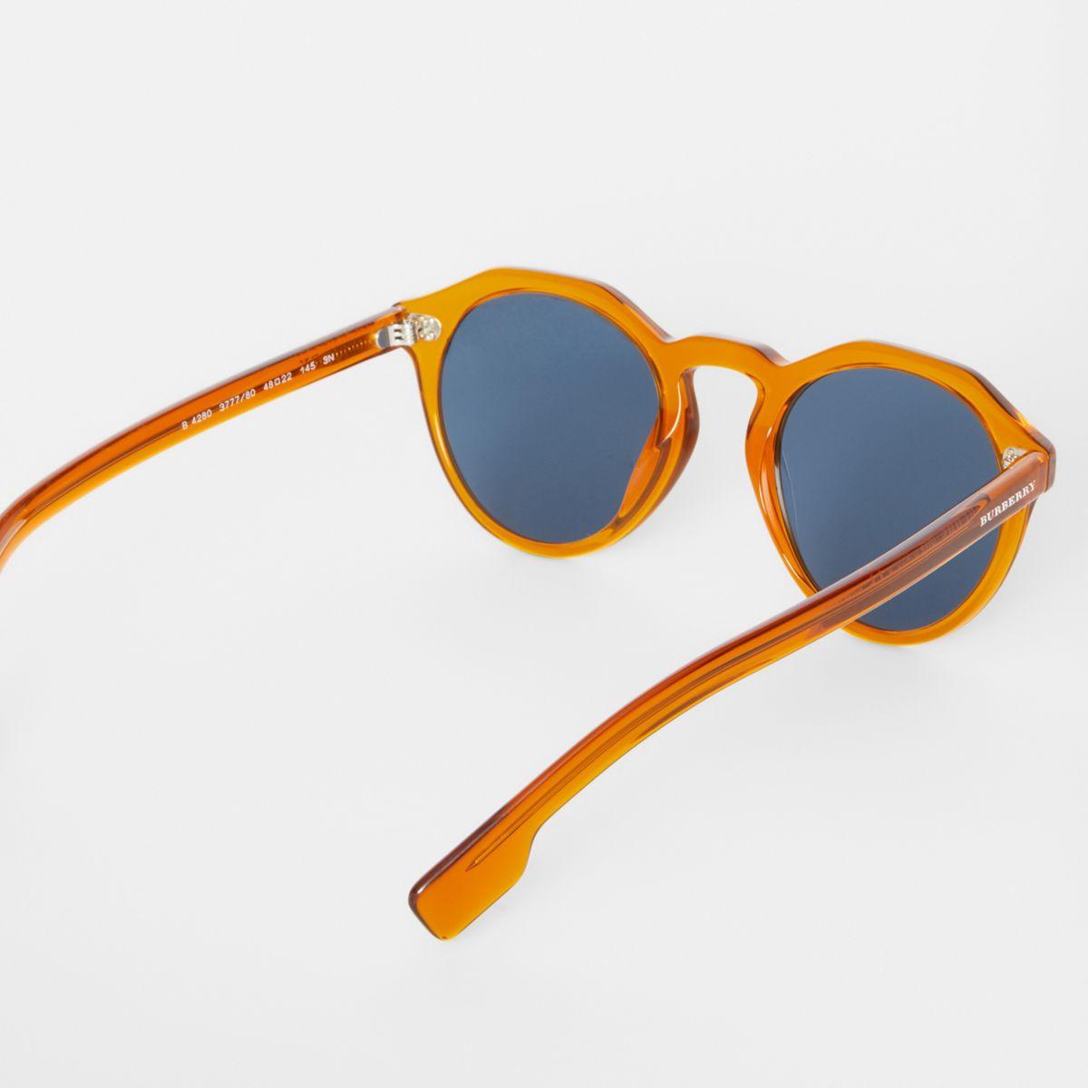 Burberry Keyhole Round Frame Sunglasses 