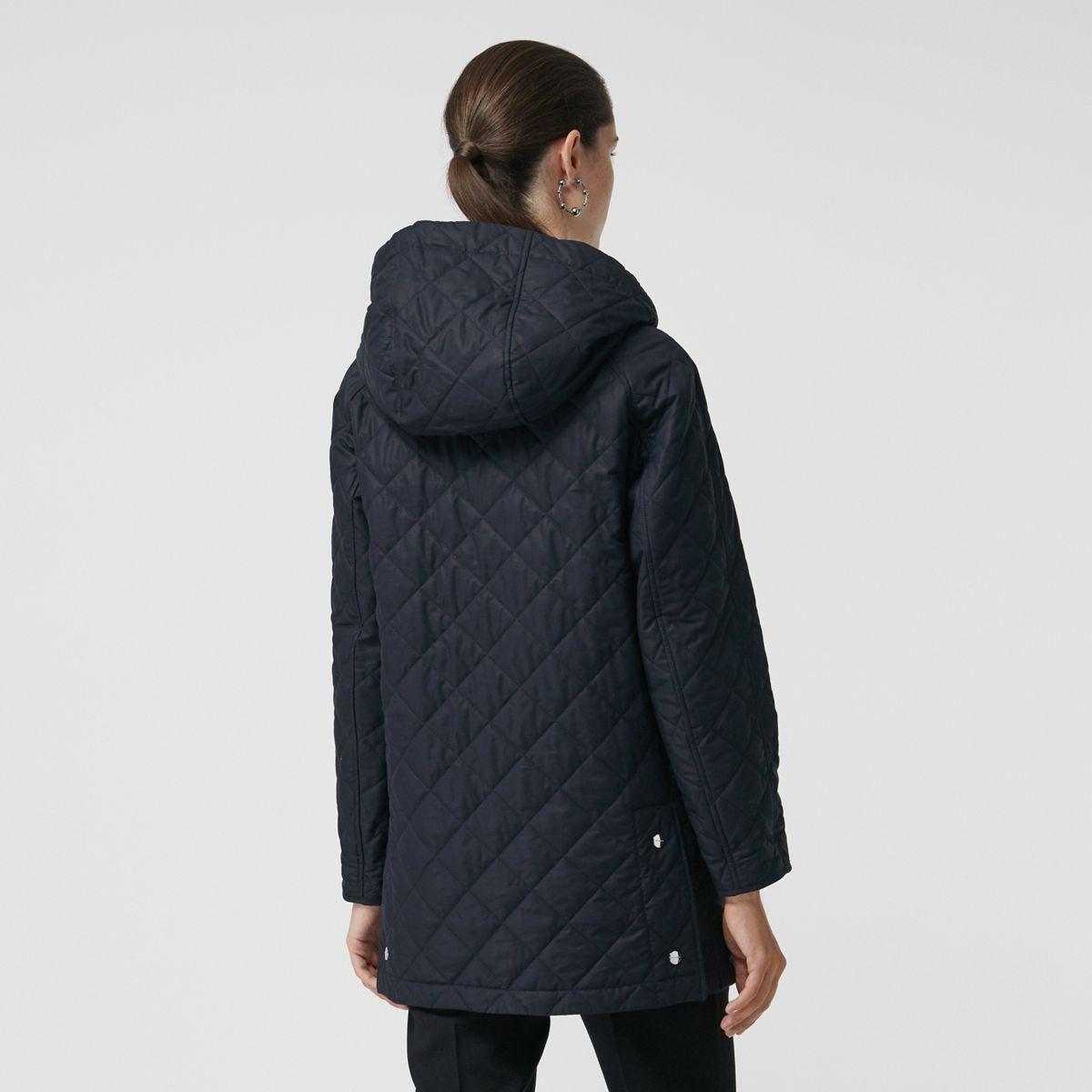 burberry diamond quilted oversized hooded parka
