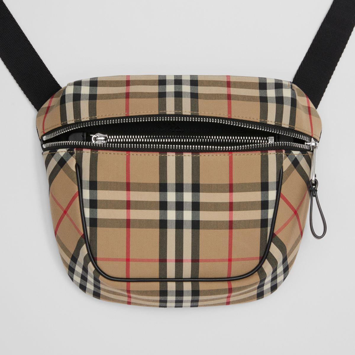 Burberry Vintage Check Bonded Cotton Archie Crossbody Bag in Metallic for  Men | Lyst