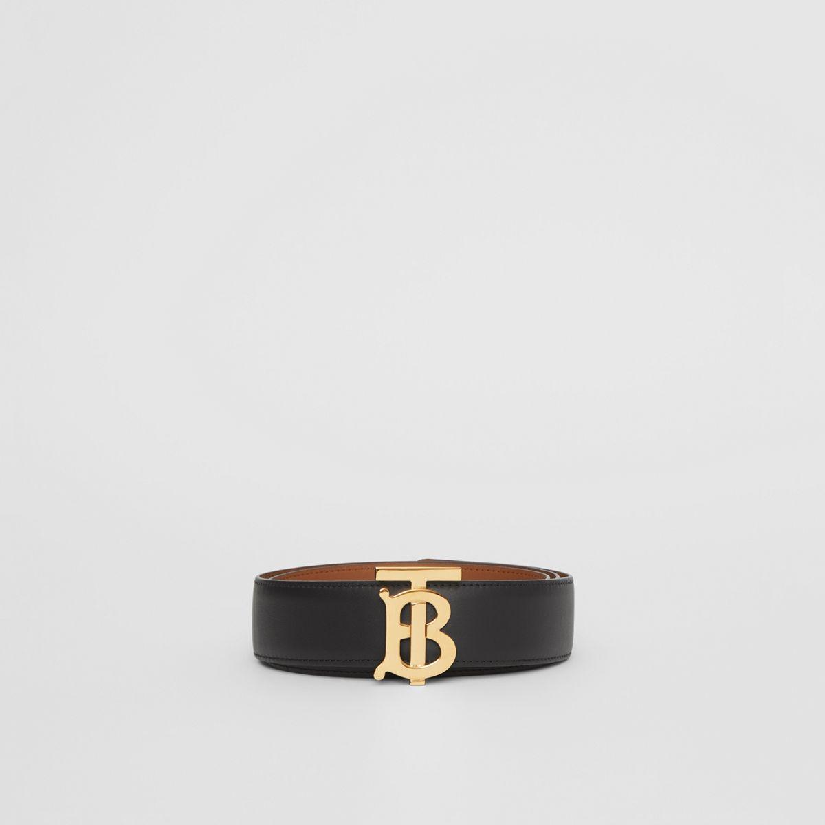 Burberry Motif Reversible Leather Belt in Tan (Brown) - Save 89% - Lyst