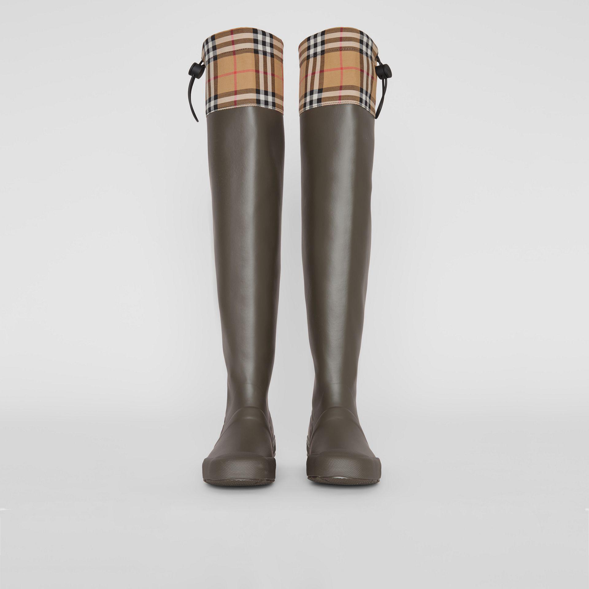 burberry knee boots