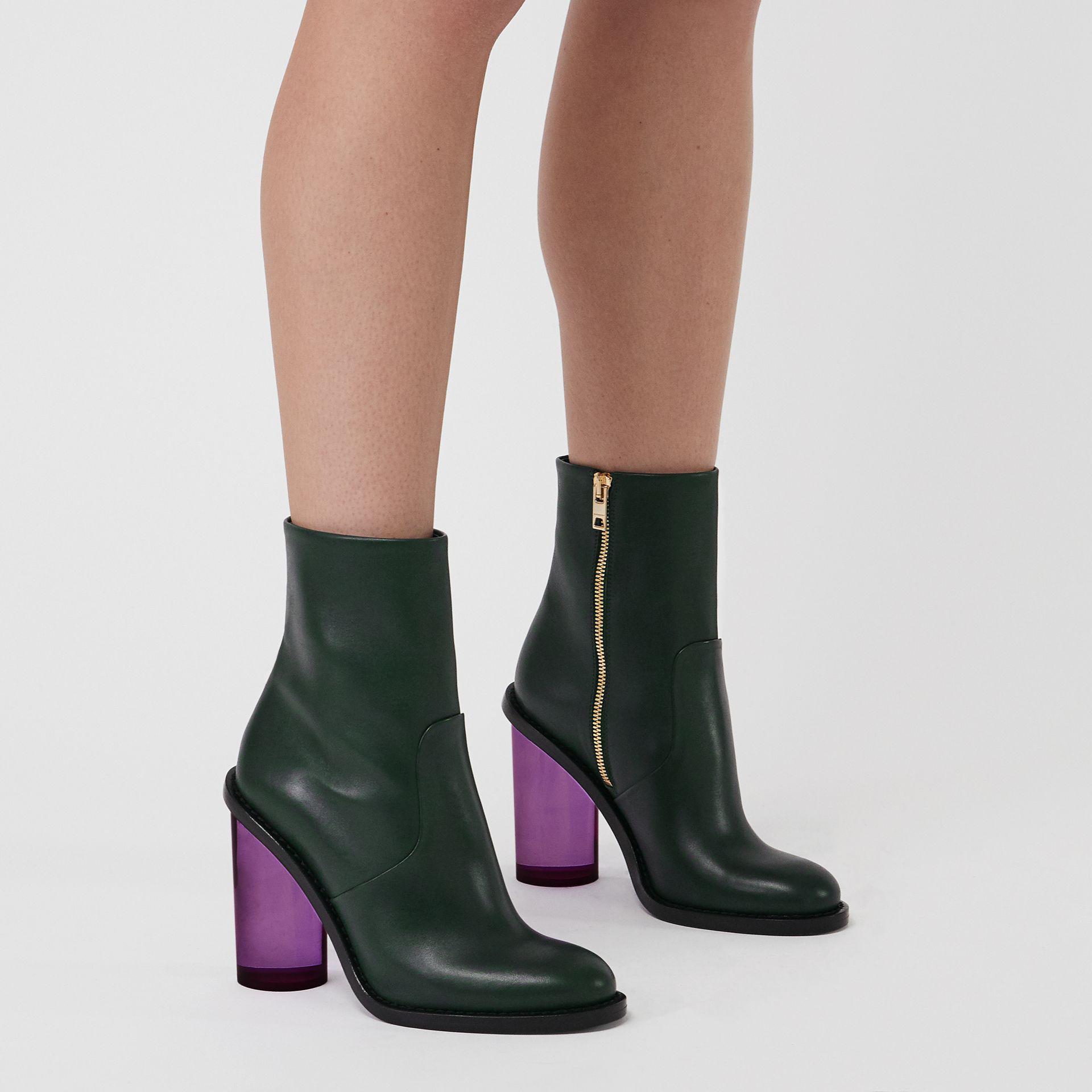 burberry boots green
