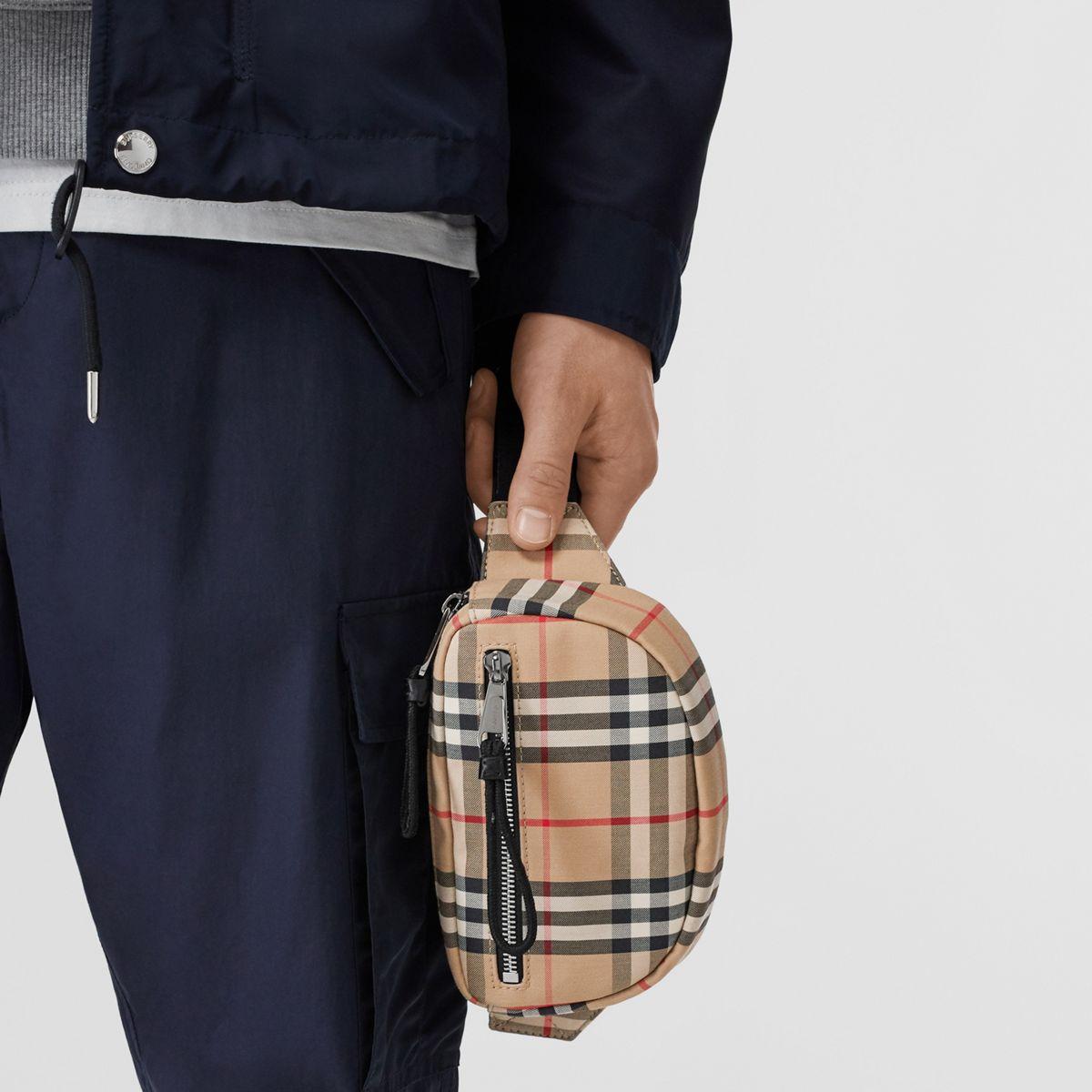 Burberry Vintage Check Small Belt Bag for Men Lyst UK