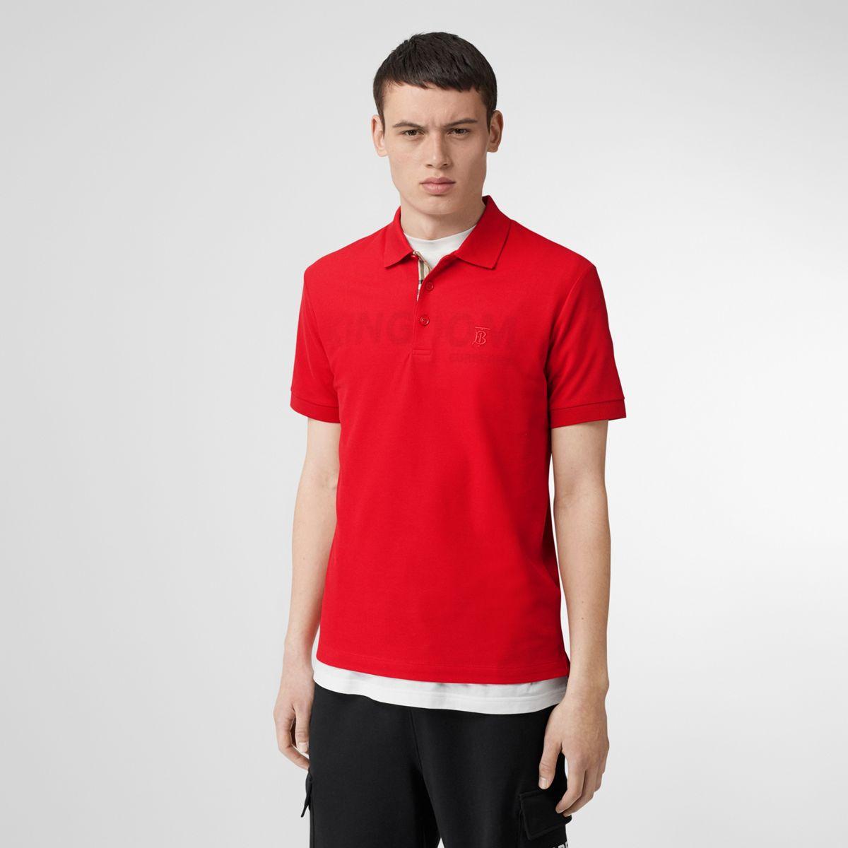 burberry eddie pique polo