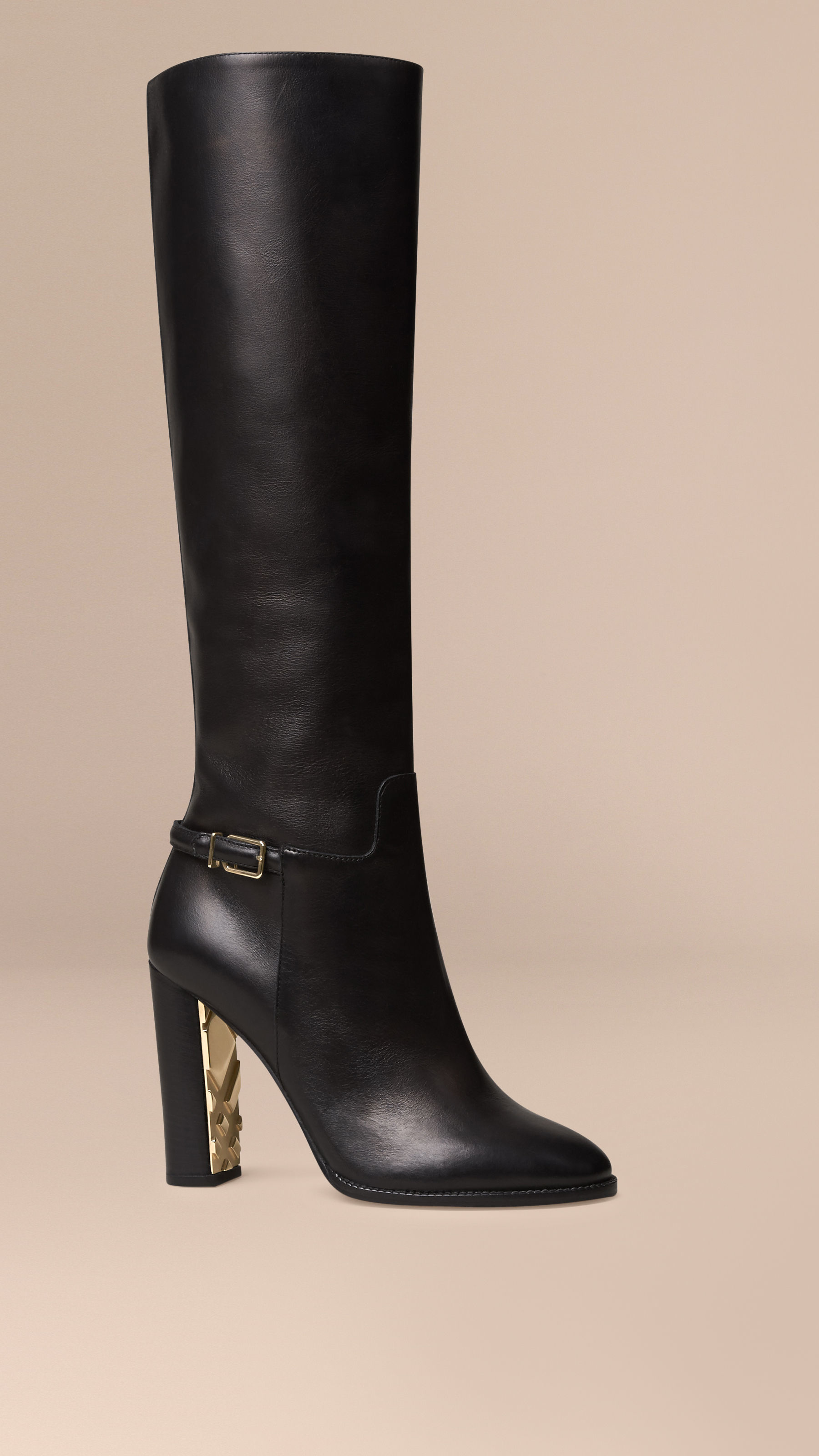 knee high burberry boots