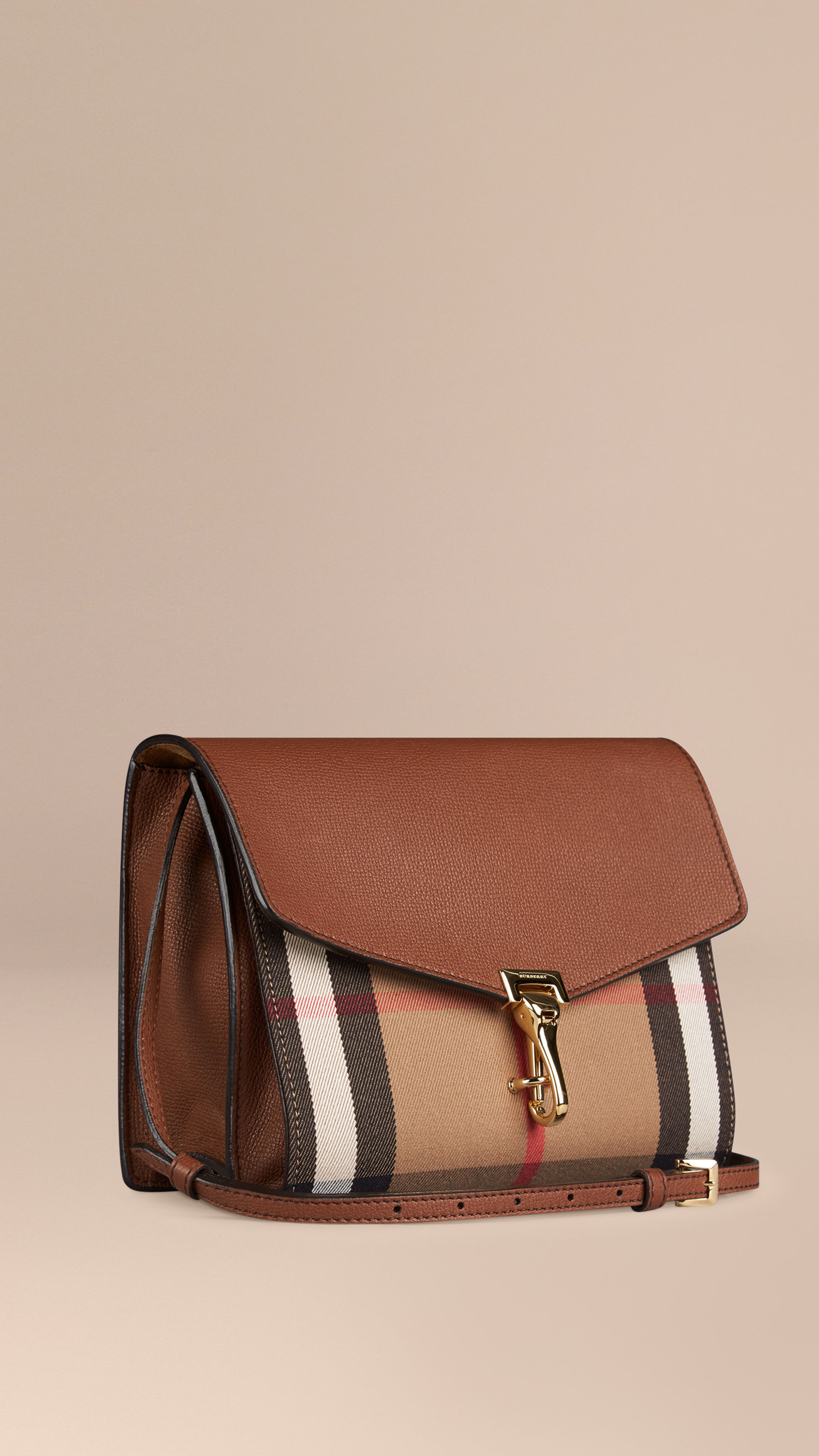 Burberry House Check CrossBody Bag in Brown (tan) Lyst