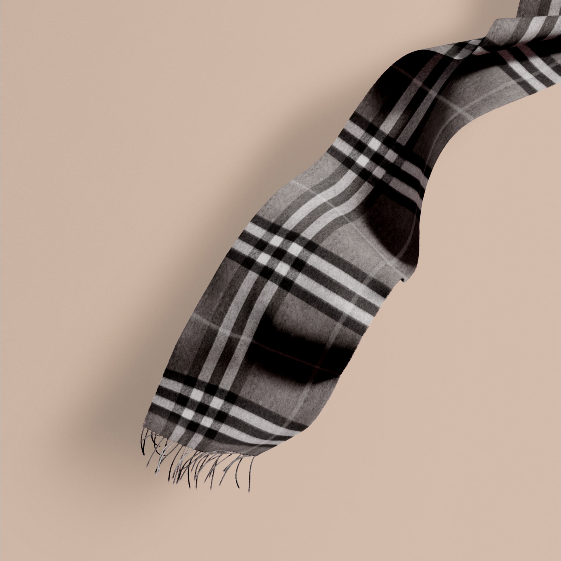 Burberry Giant Icon Check Scarf in Gray Save 2 Lyst