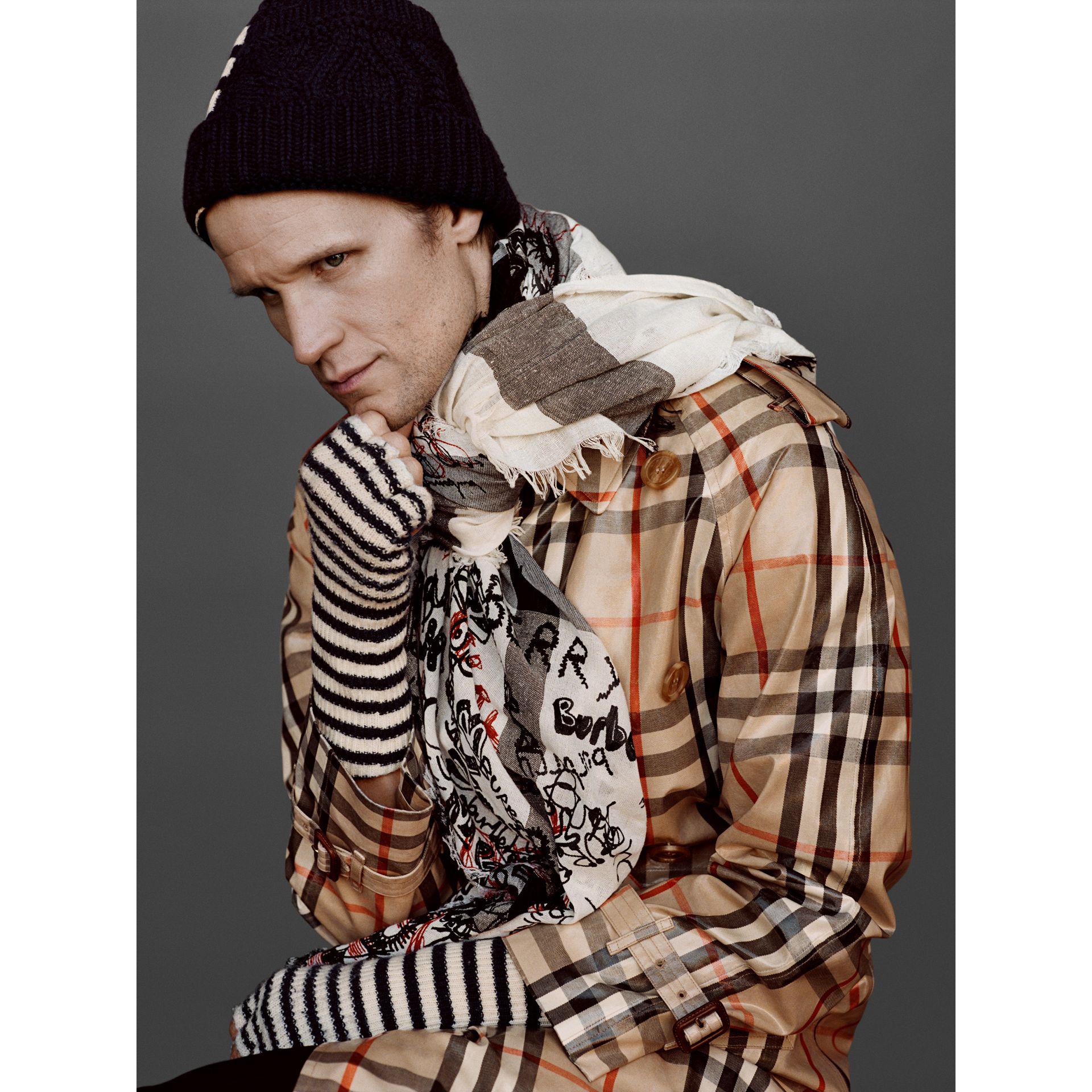 burberry laminated hat