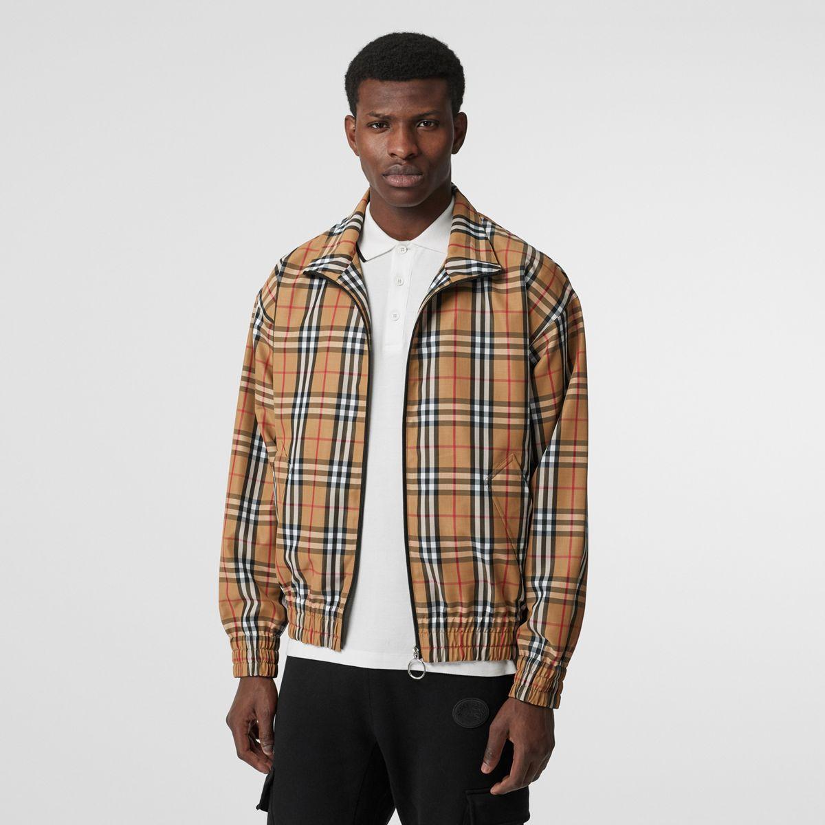 burberry vintage check lightweight jacket